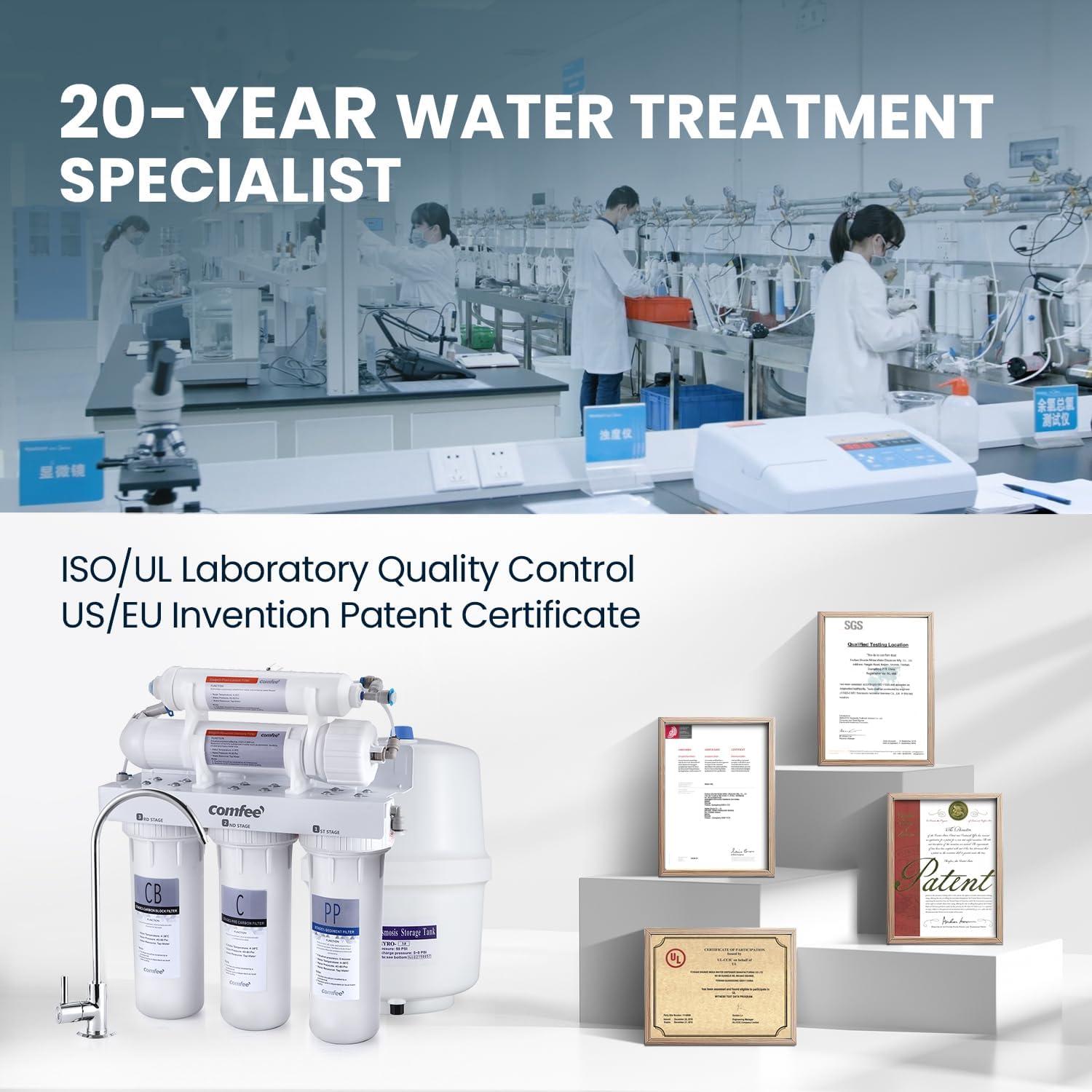 Sistema de Ósmosis Inversa COMFEE' CMP10 5 Etapas 75 GPD