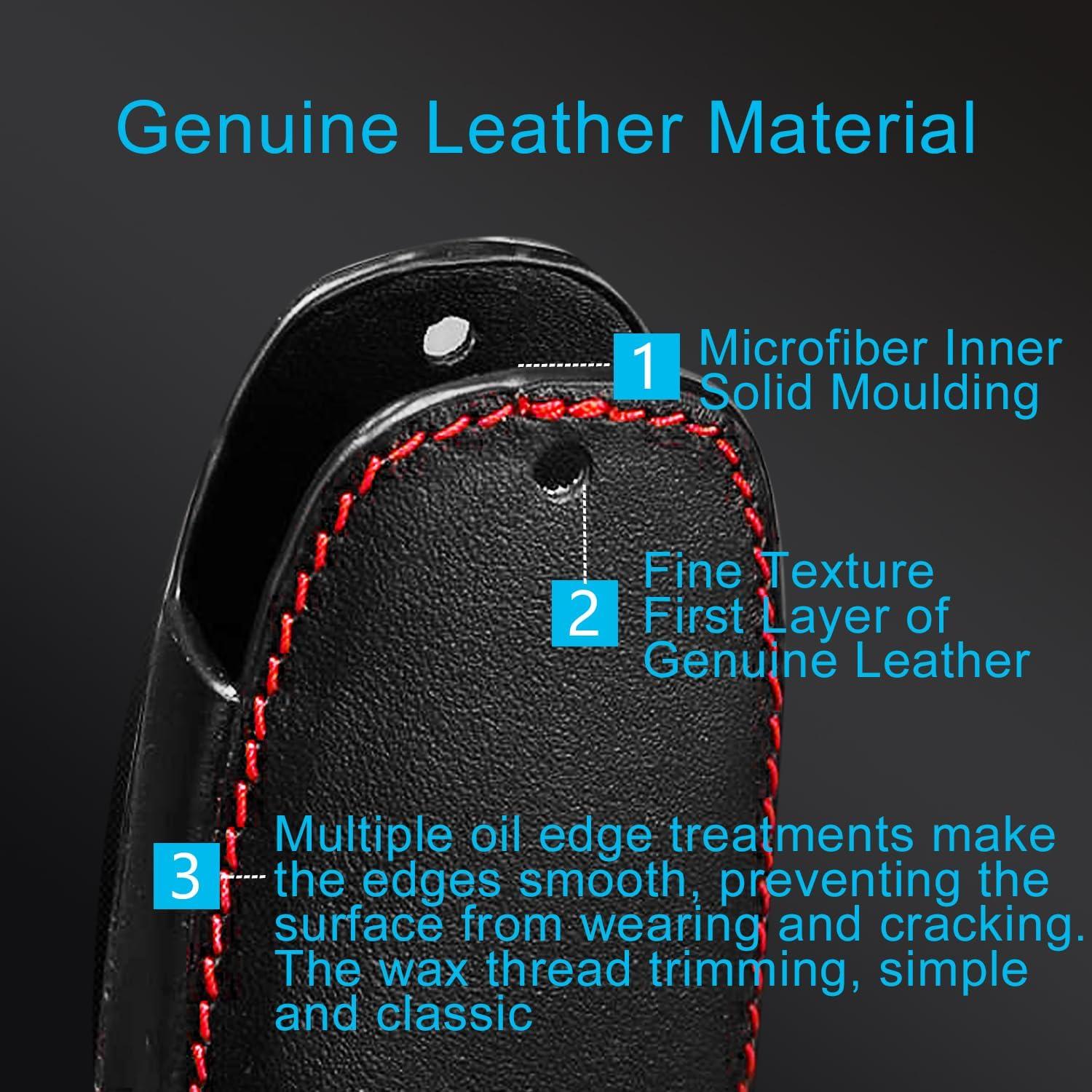 Funda de Llave de Cuero MECHCOS para Mazda y Toyota 4 Botones