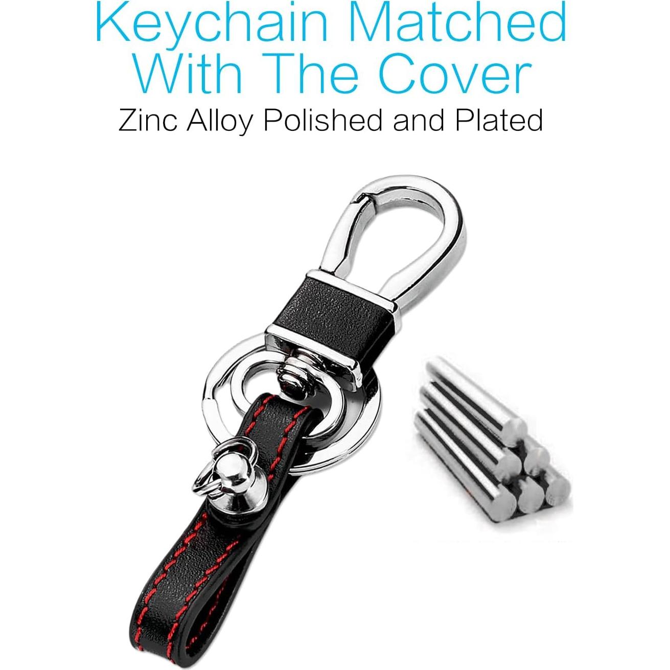 Funda de Llave de Cuero MECHCOS para Mazda y Toyota 4 Botones