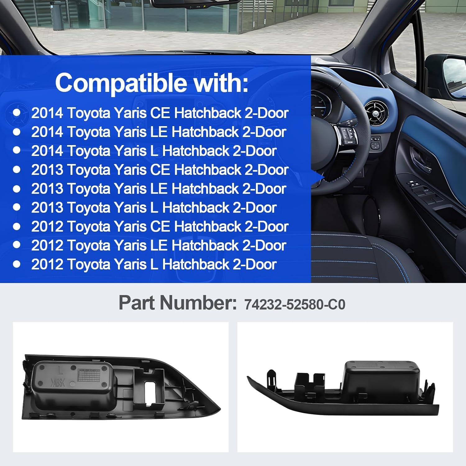Panel recubrimiento interruptor ventana Toyota Yaris 2012-2014