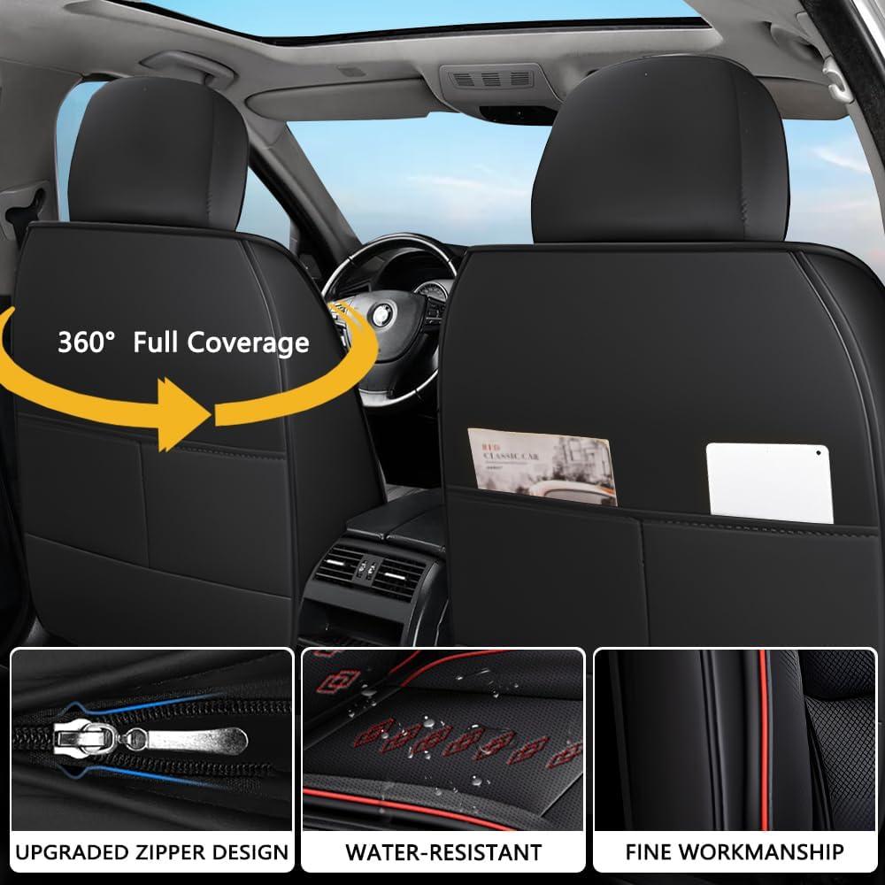 Fundas de Asiento Impermeables QUFEI para Toyota Yaris iA 2017-2018