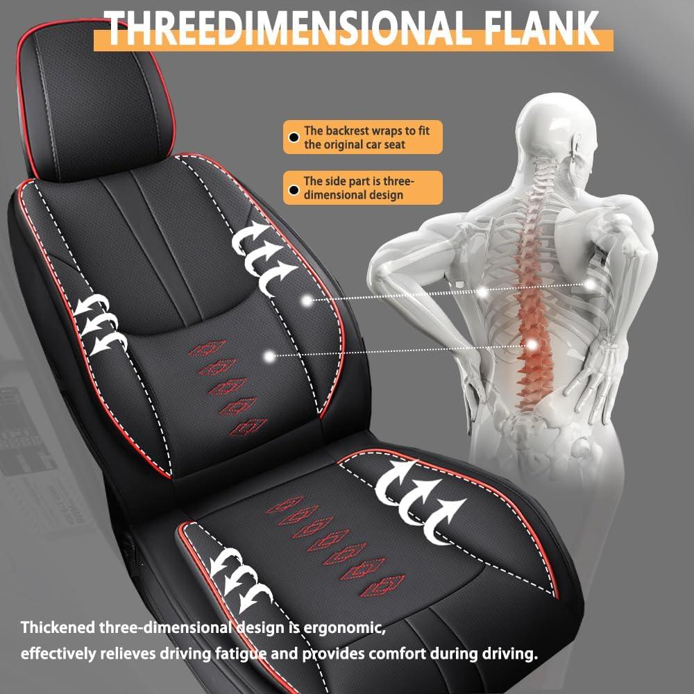 Fundas de Asiento Impermeables QUFEI para Toyota Yaris iA 2017-2018