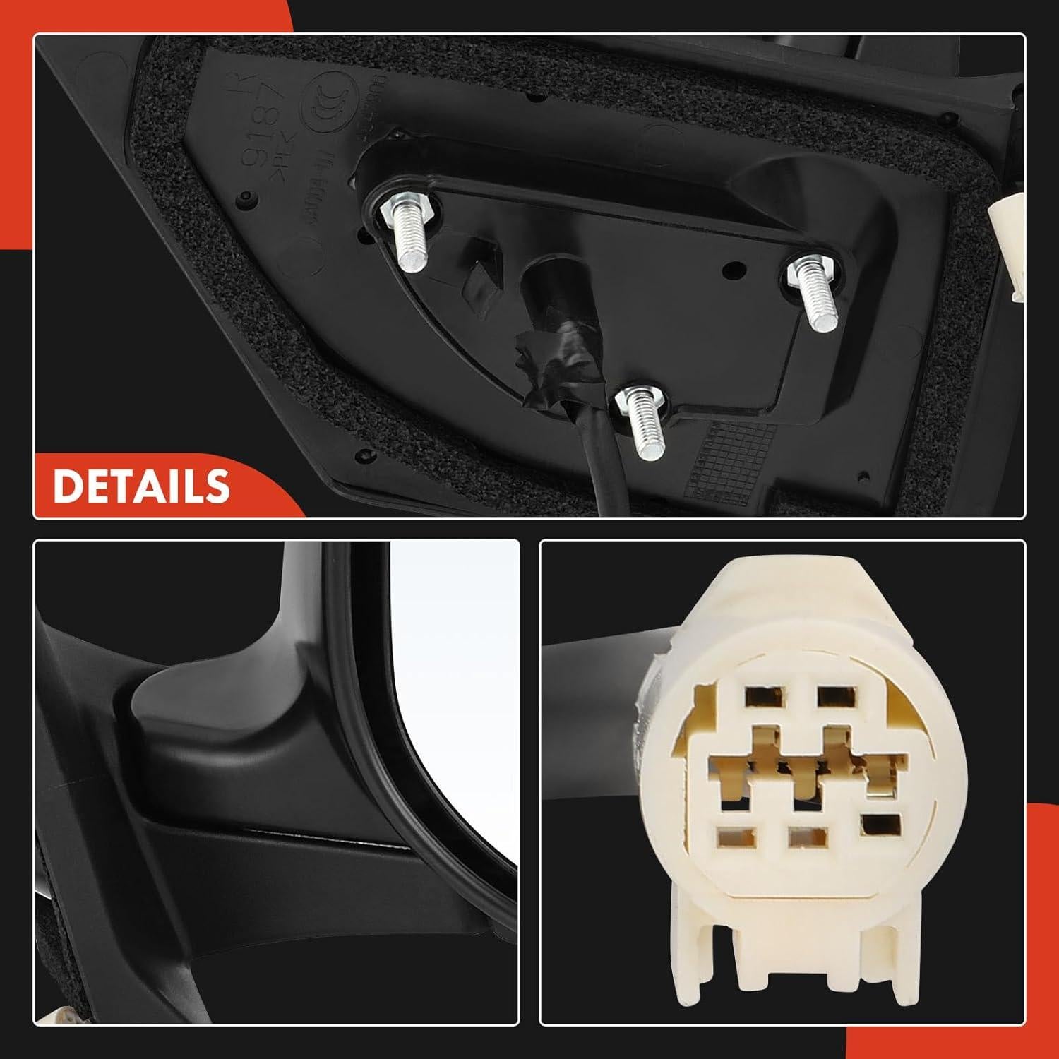 Espejo Retrovisor Eléctrico A-Premium Toyota Yaris 2007-2012