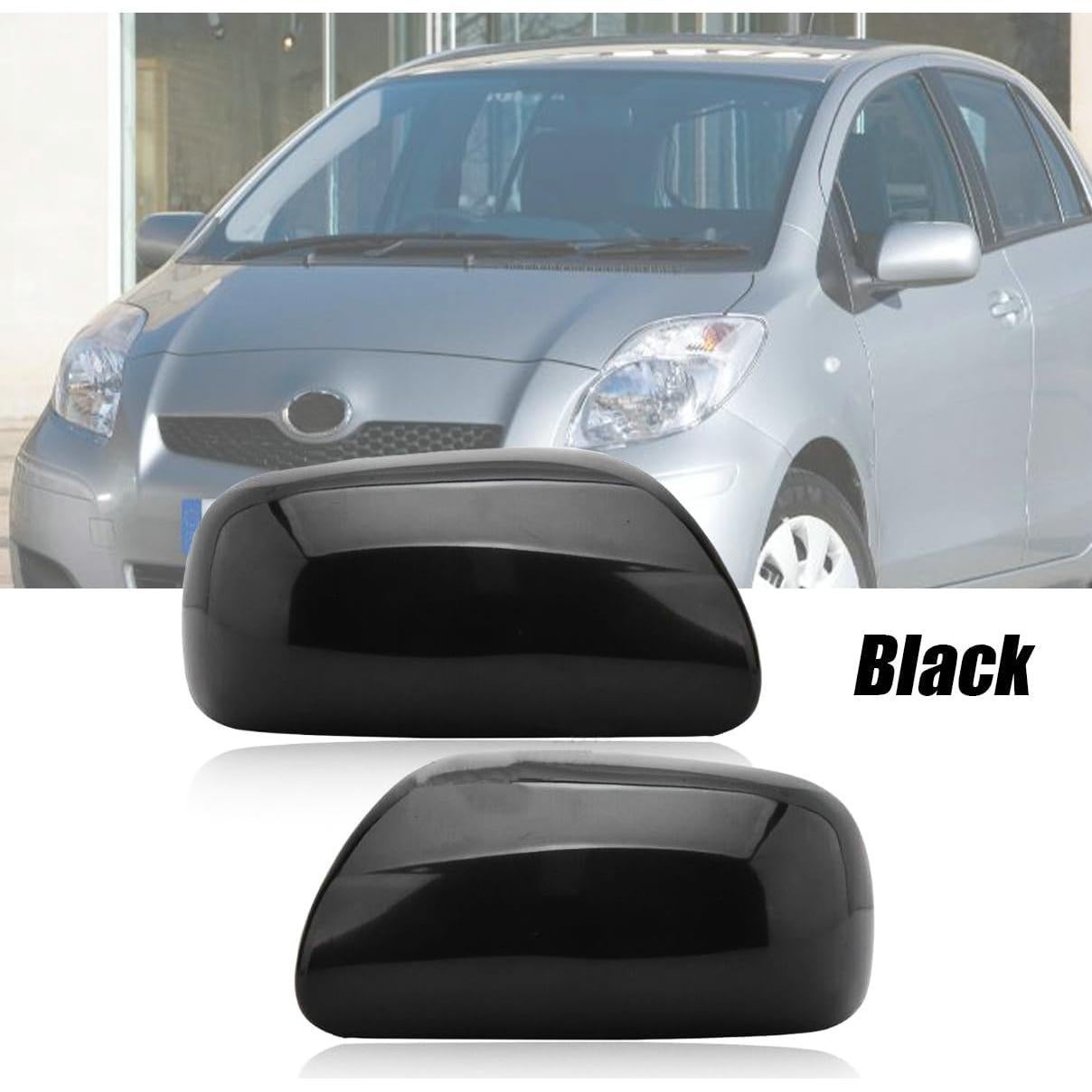 Cubierta Espejo Retrovisor Brillante Negra Thinyou Toyota Yaris Prius