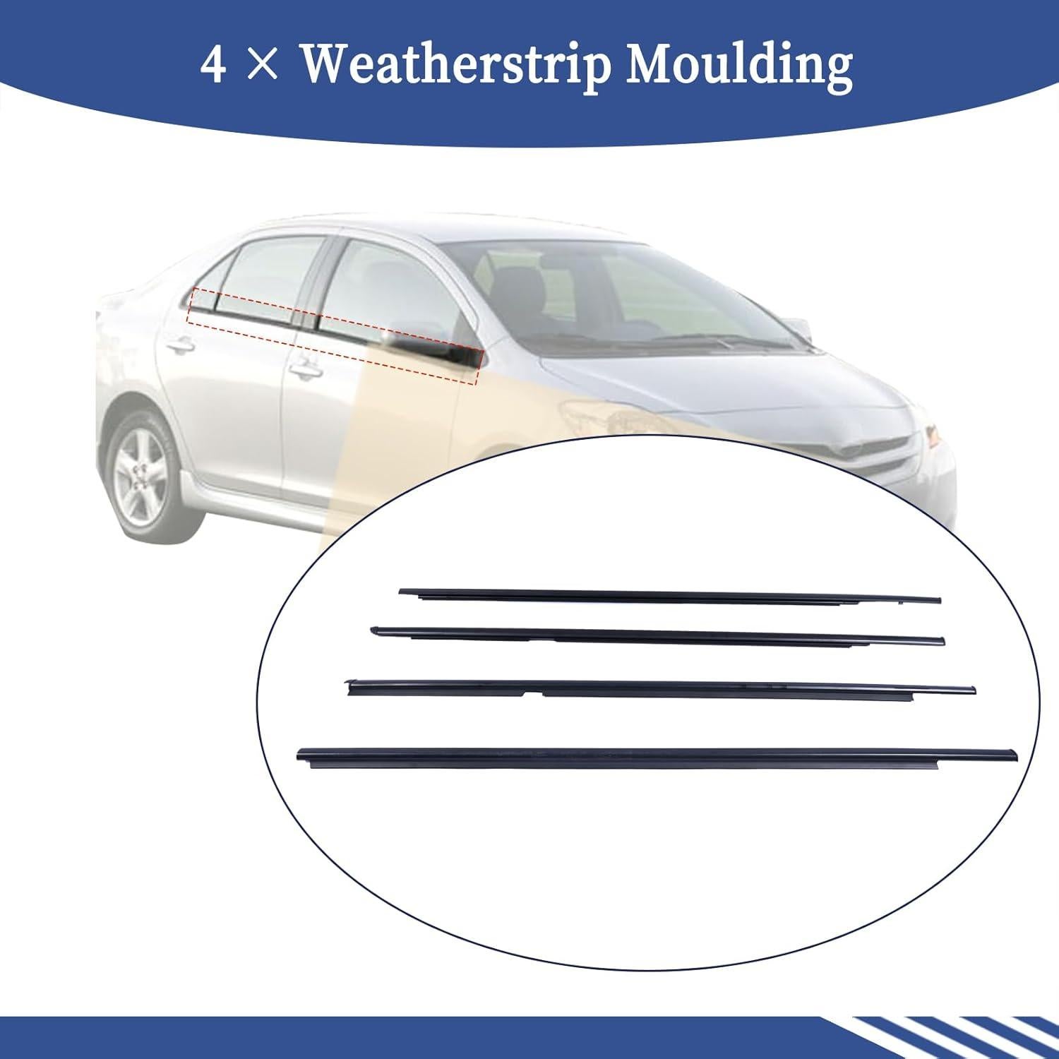 Moldura de Sellado de Ventana Getfarway para Toyota Yaris 2005-2011
