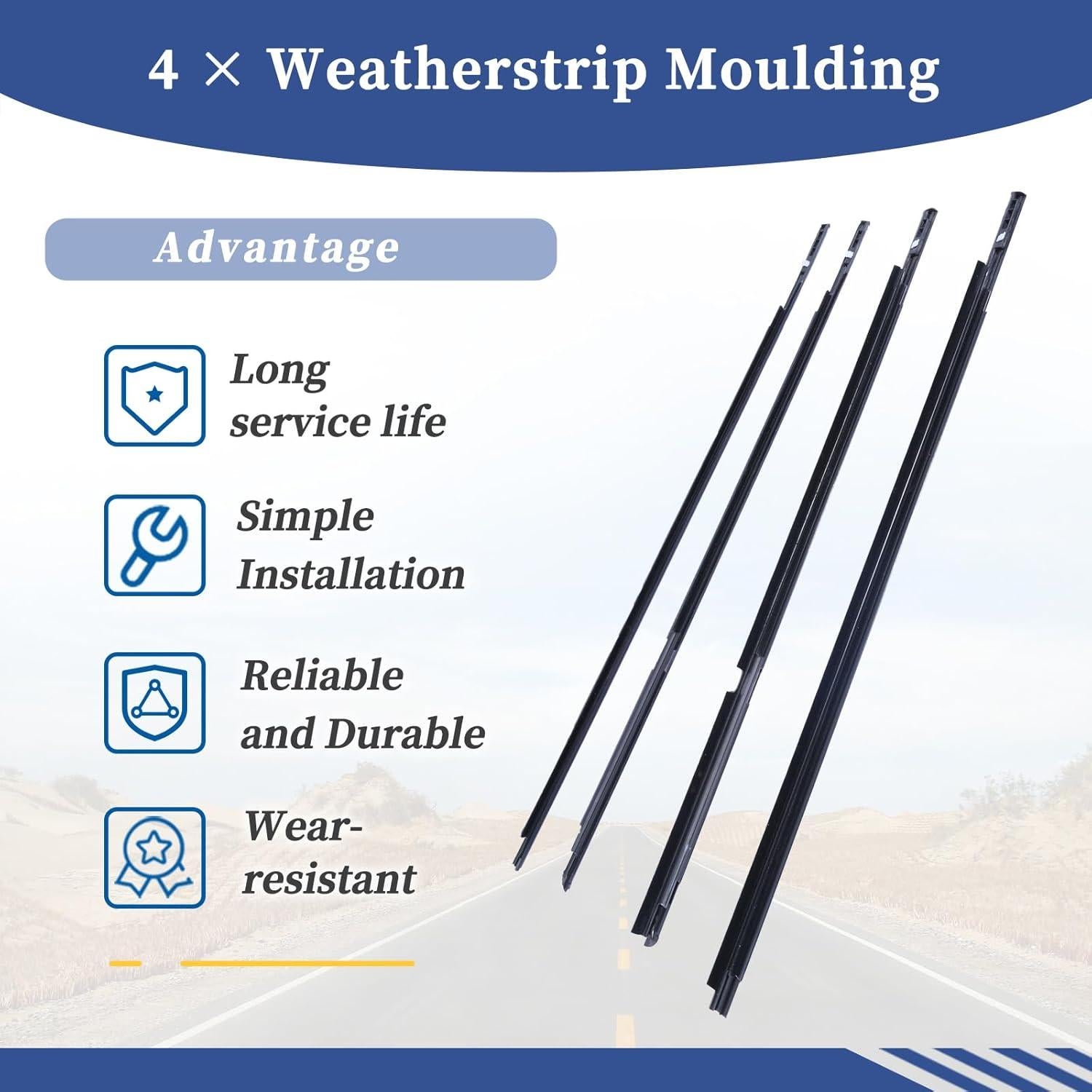 Moldura de Sellado de Ventana Getfarway para Toyota Yaris 2005-2011