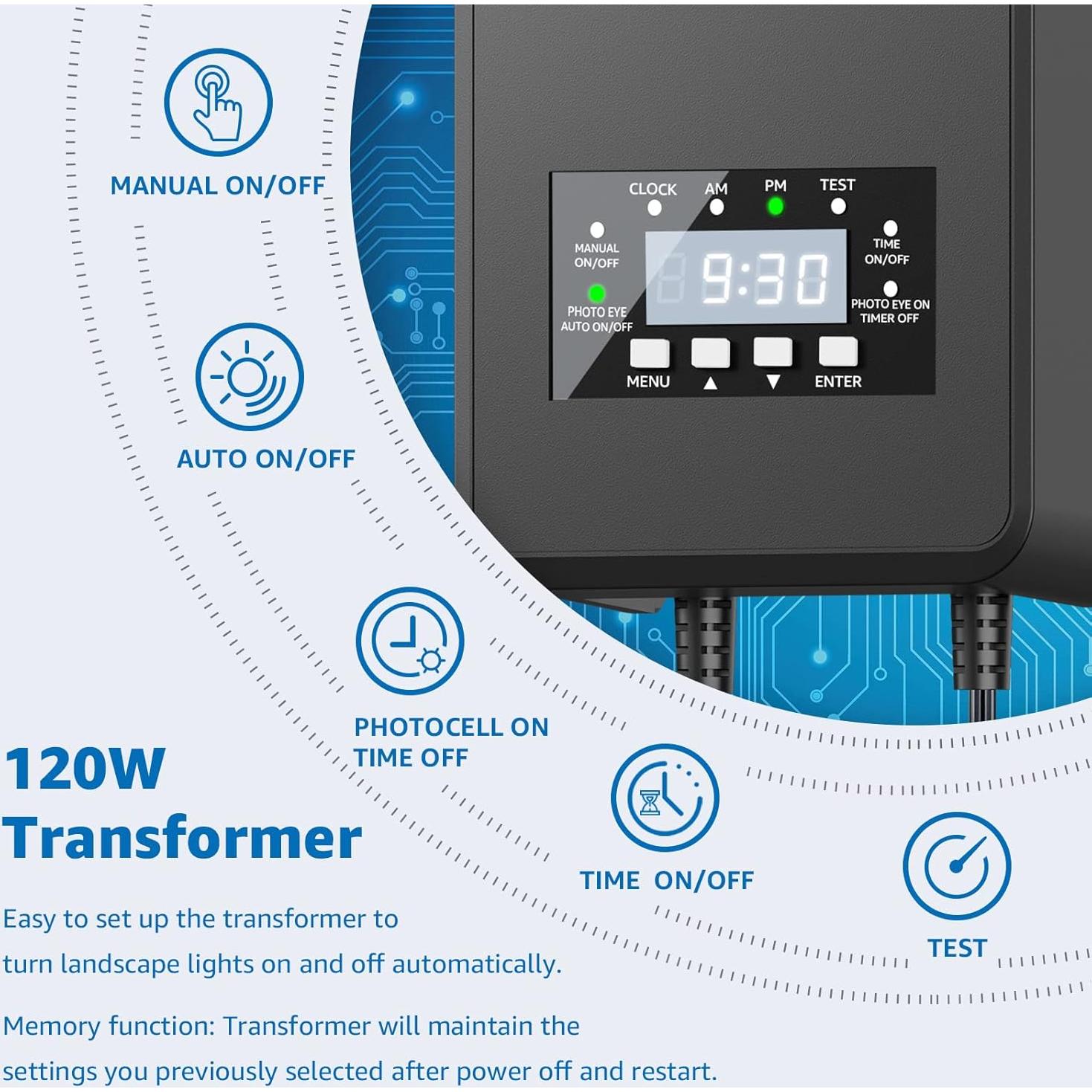 Kit de Iluminación LED Sunvie 10 Piezas Jardín 12V