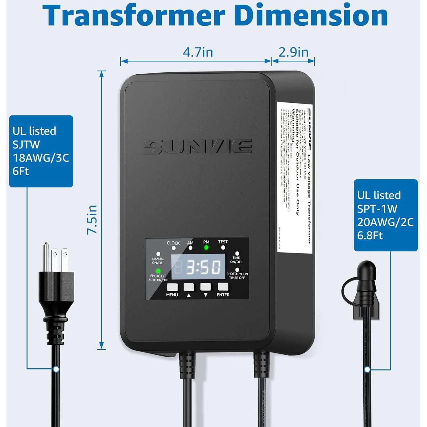 Kit de Iluminación LED Sunvie 10 Piezas Jardín 12V