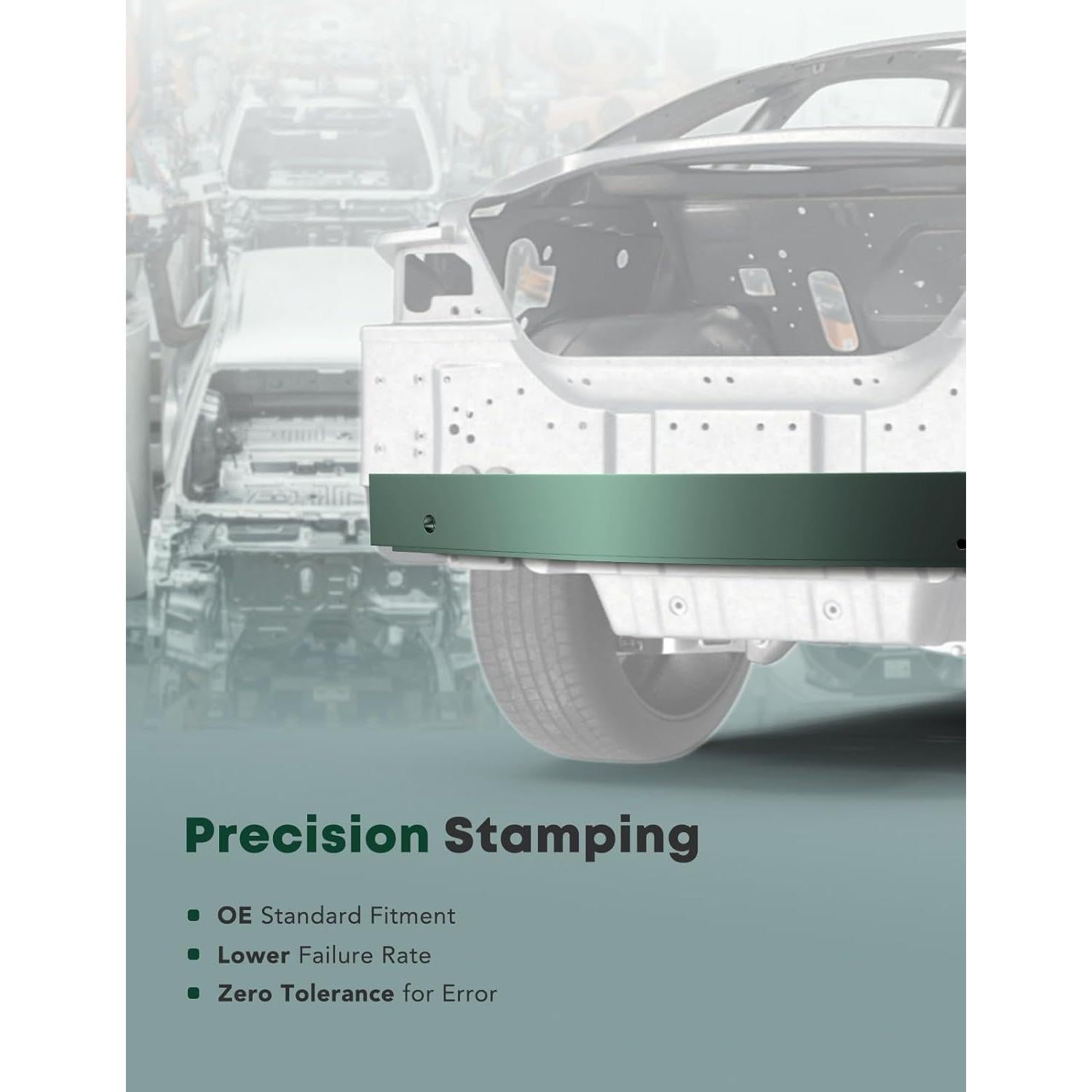 Refuerzo Parachoques Trasero YHTAUTO Toyota Yaris 2007-2018