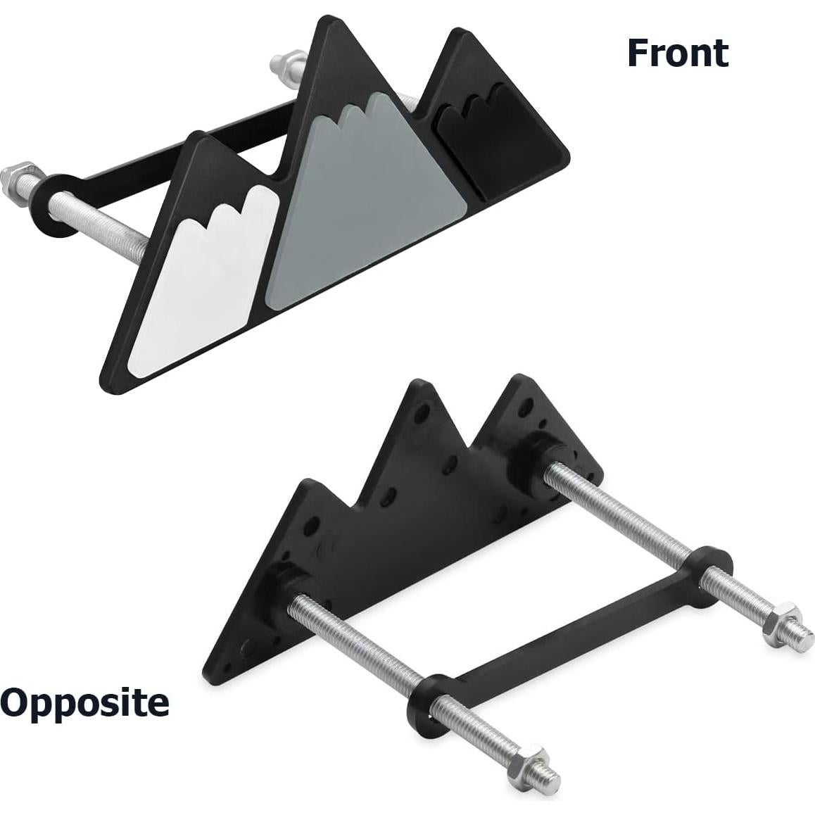 Emblema de Rejilla Tri-Color AICEL para Auto Gris