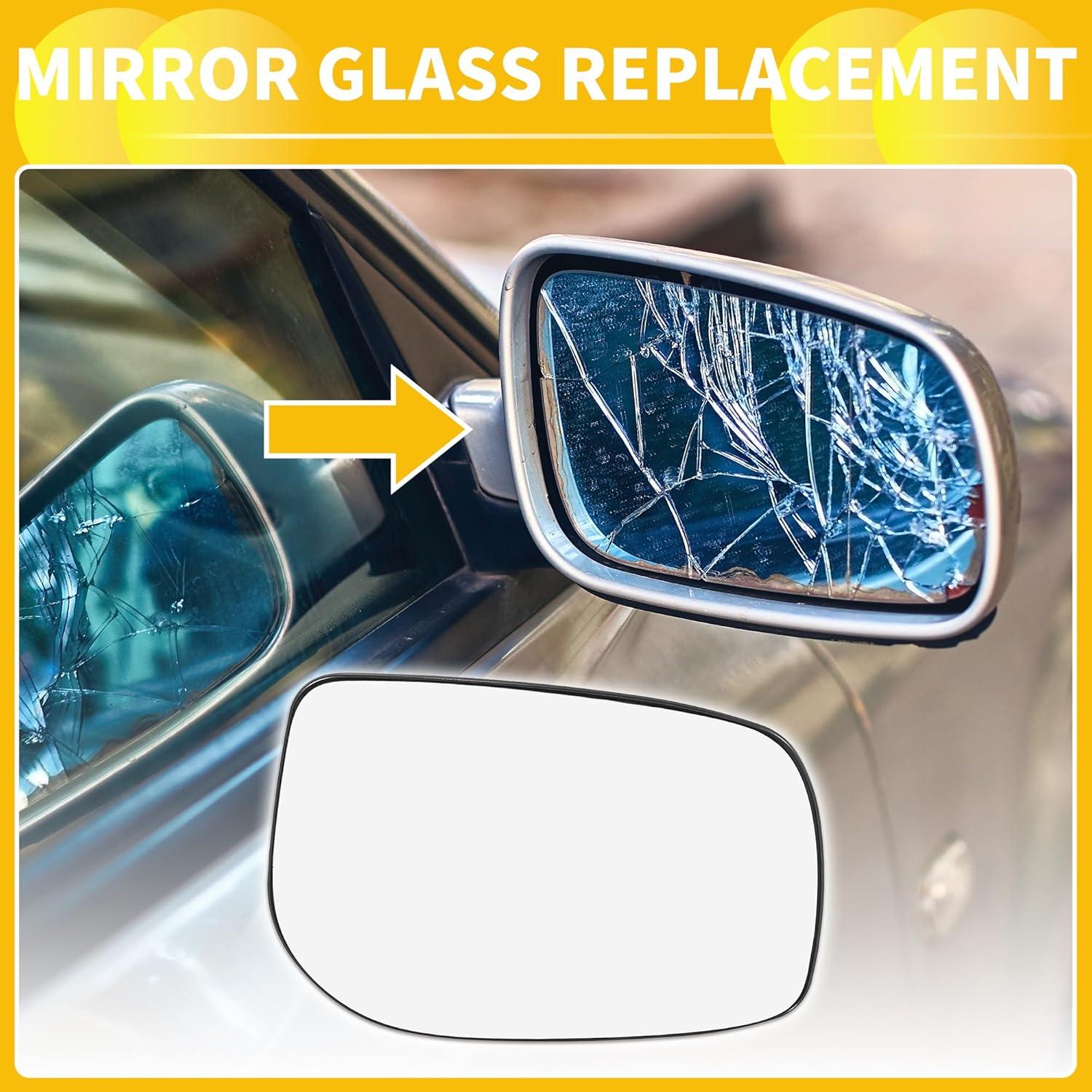 Cristal Espejo Retrovisor Derecho INFINAUTO Toyota Yaris 2006-2012