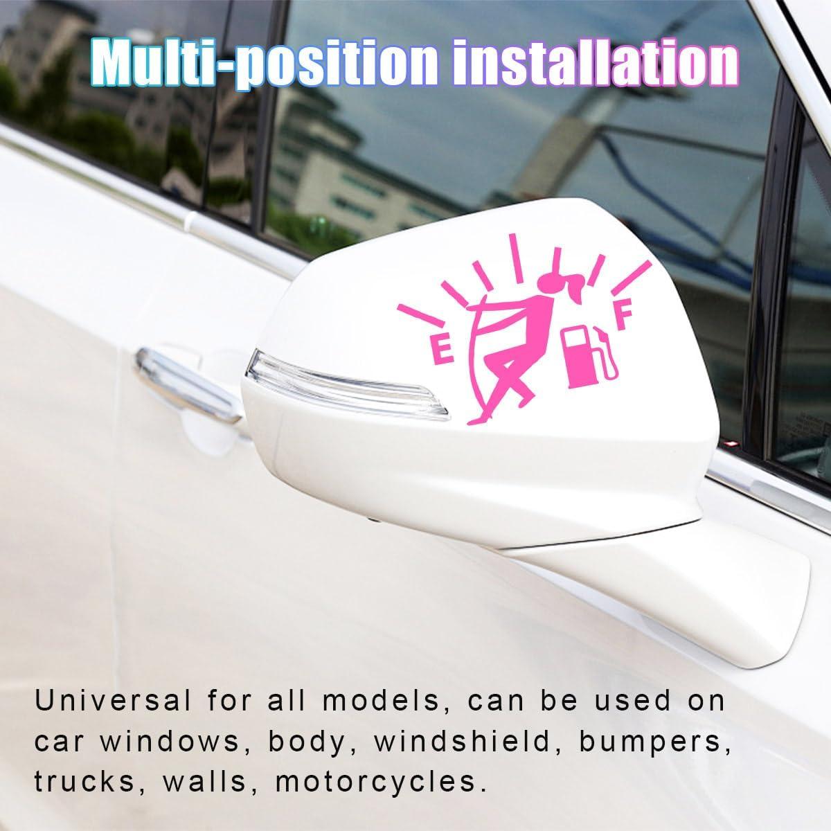 Pegatinas Divertidas de Tapa de Tanque Sylvil Rosa 2 Pcs