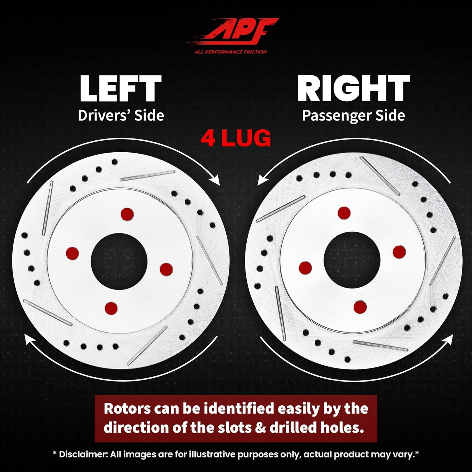 Kit de freno delantero APF ZFHK1424 para Toyota Yaris 2007-2015