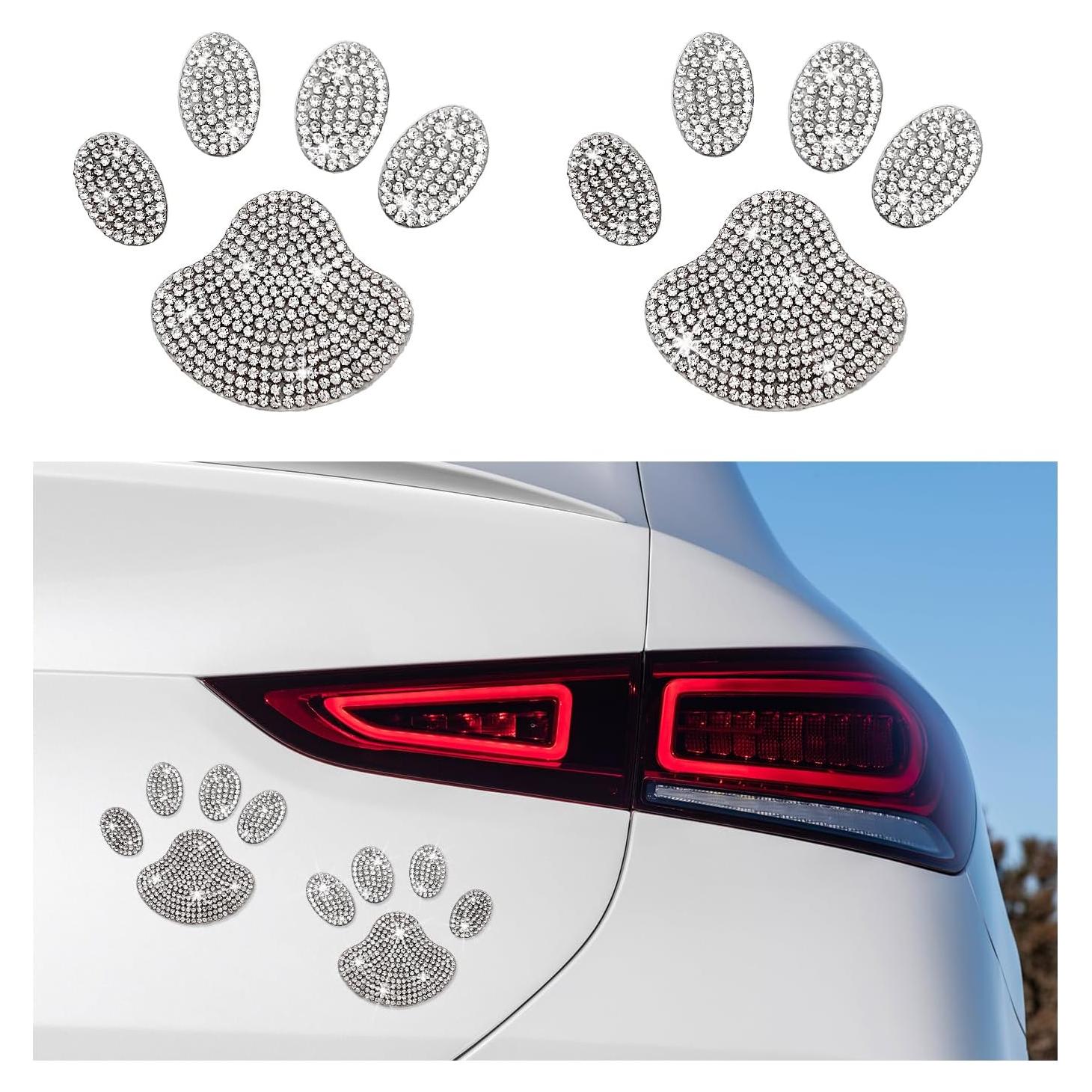 Calcomanías Huella de Perro Brillante Suvnie 2 Pcs