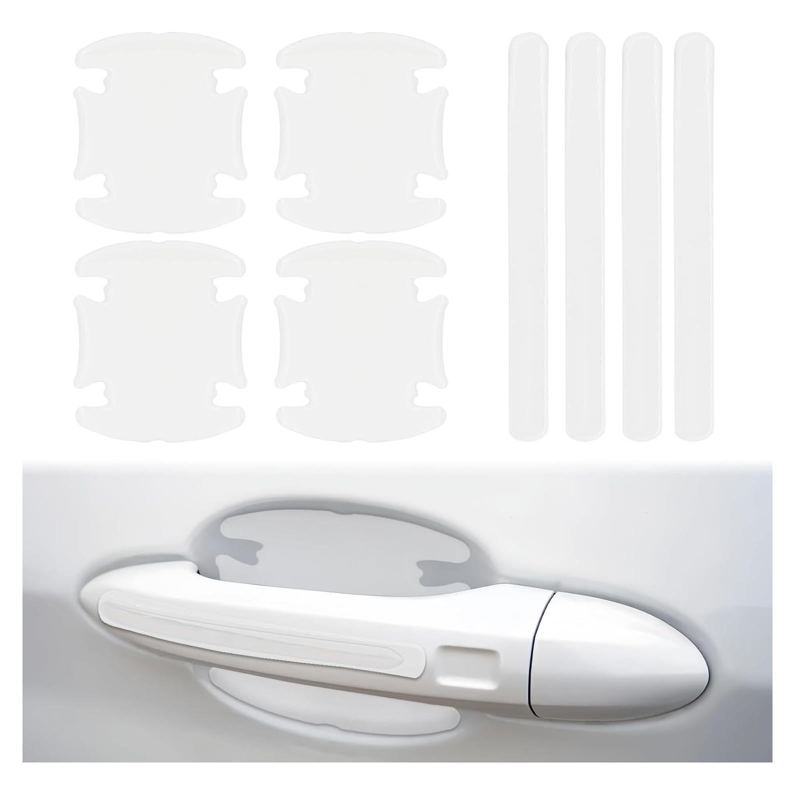 8 Piezas Protector de Manija de Puerta Auto ZOKYUYS PVC Transparente