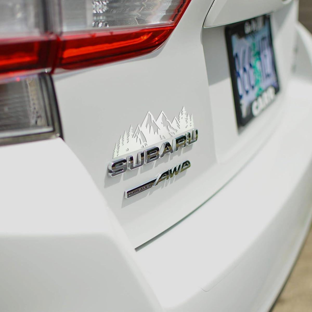 Calcomanías de Árbol de Montaña de Nieve Osilly 2 Piezas