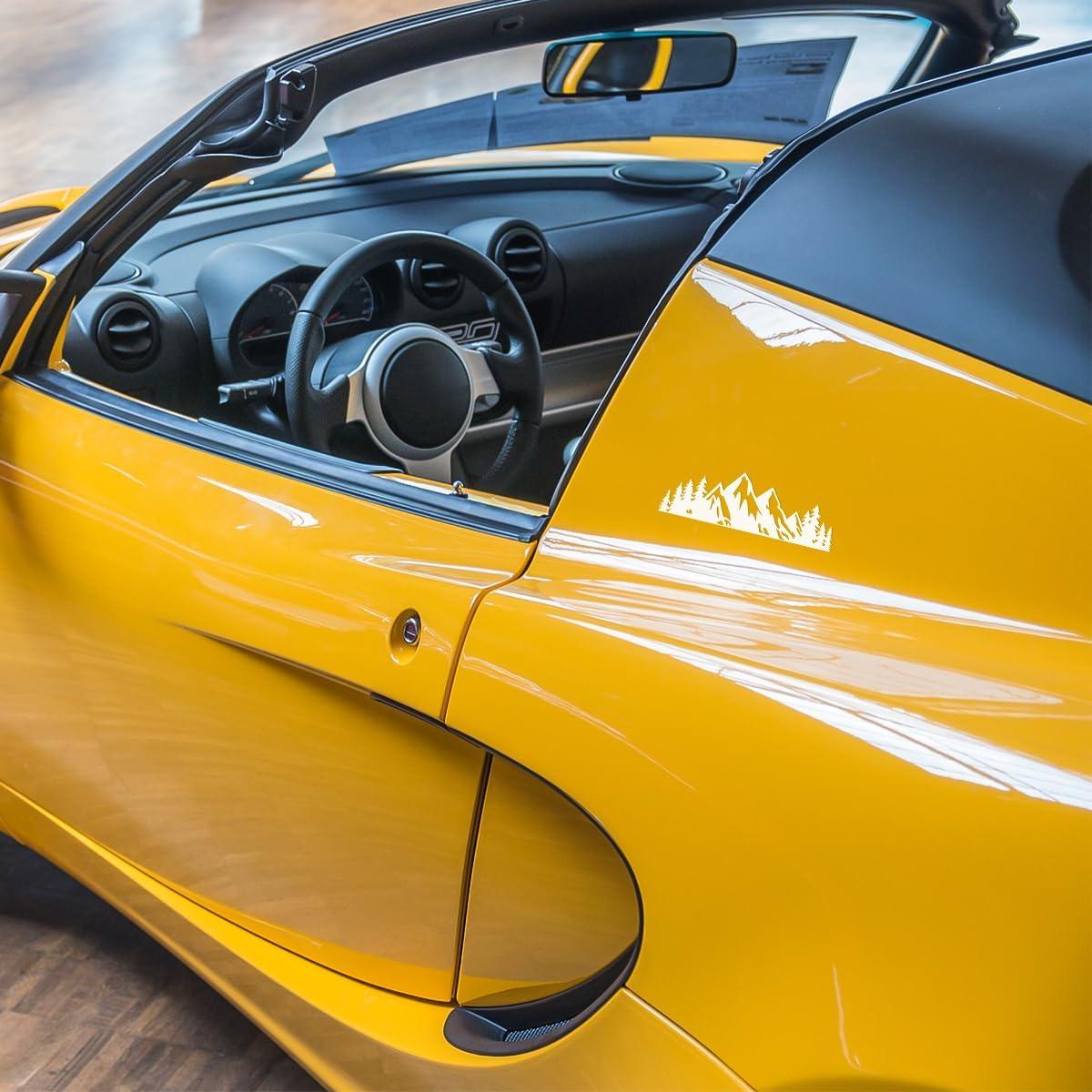 Calcomanías de Árbol de Montaña de Nieve Osilly 2 Piezas