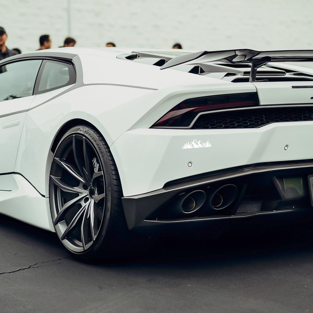 Calcomanías de Árbol de Montaña de Nieve Osilly 2 Piezas