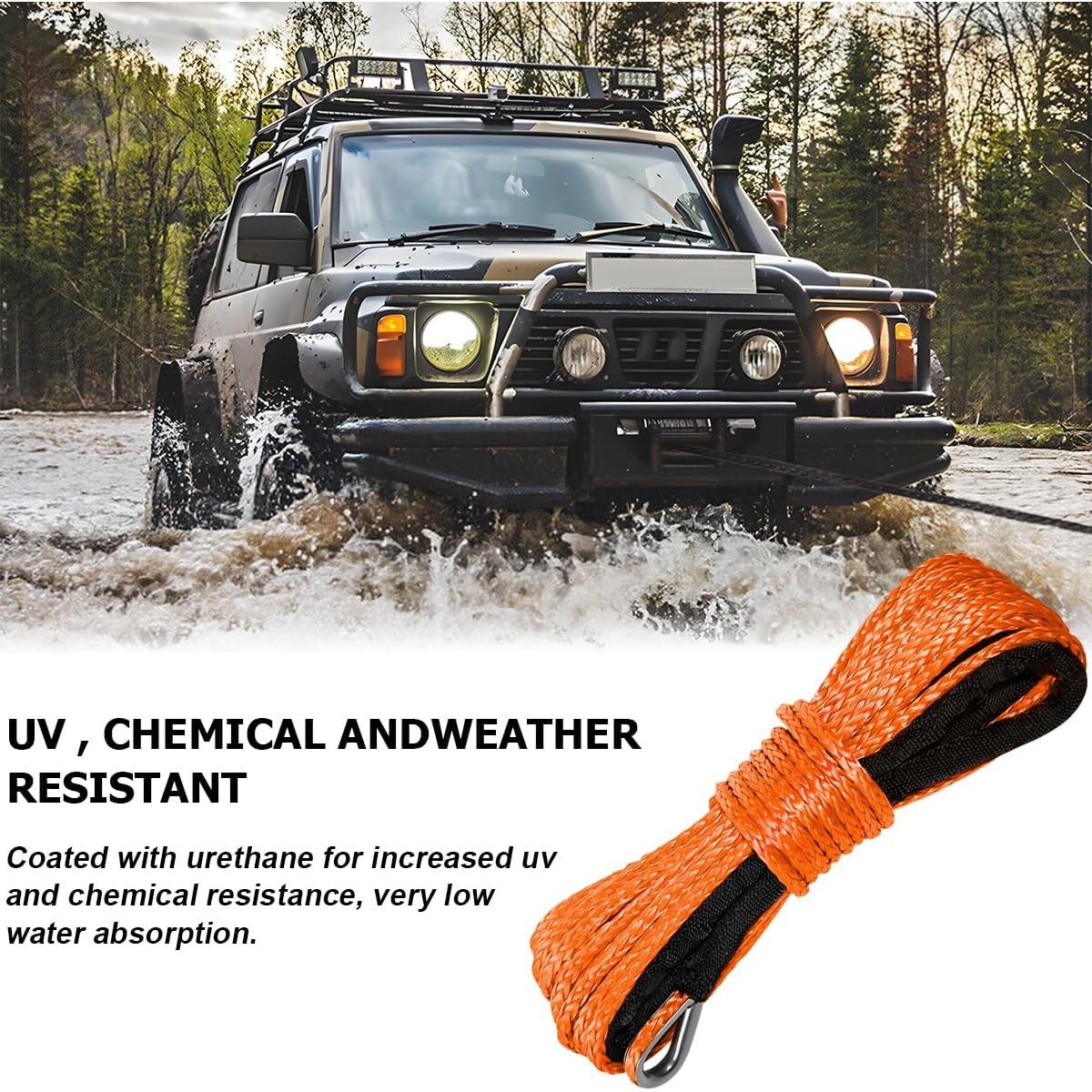 Cuerda Sintética para Winch KHGUZ 15m 10000LBS Naranja