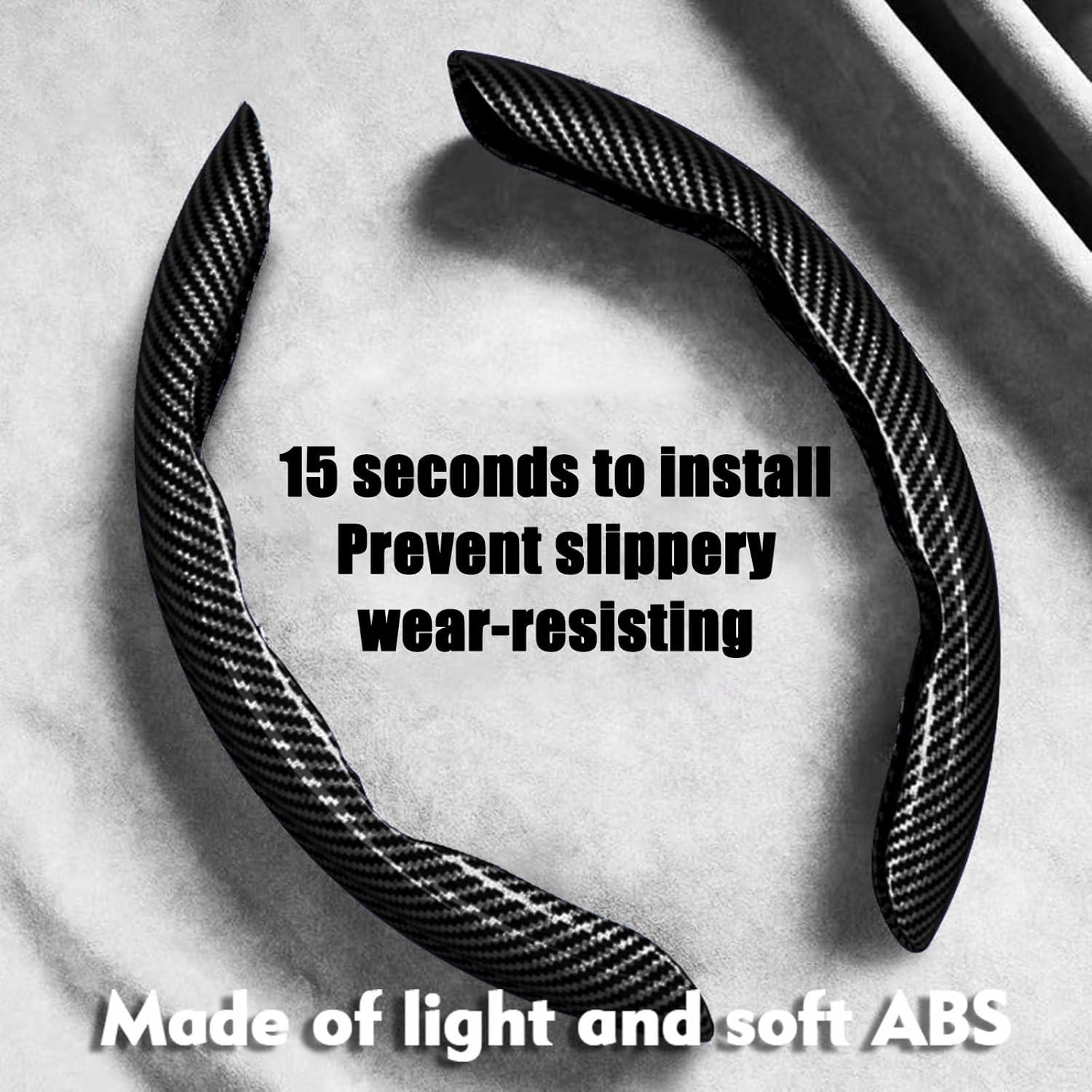 Cubierta de Volante WOCOCN XL Fibra de Carbono Antideslizante