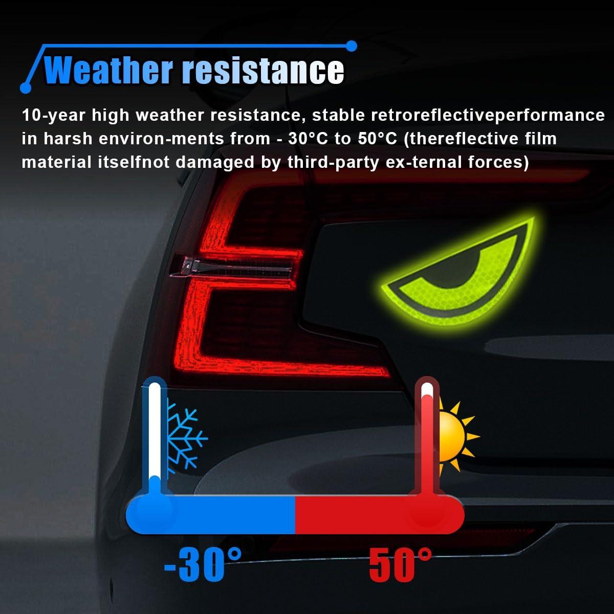 Calcomanías Reflectantes LAINLOY Ojos Agudos 2 Pares