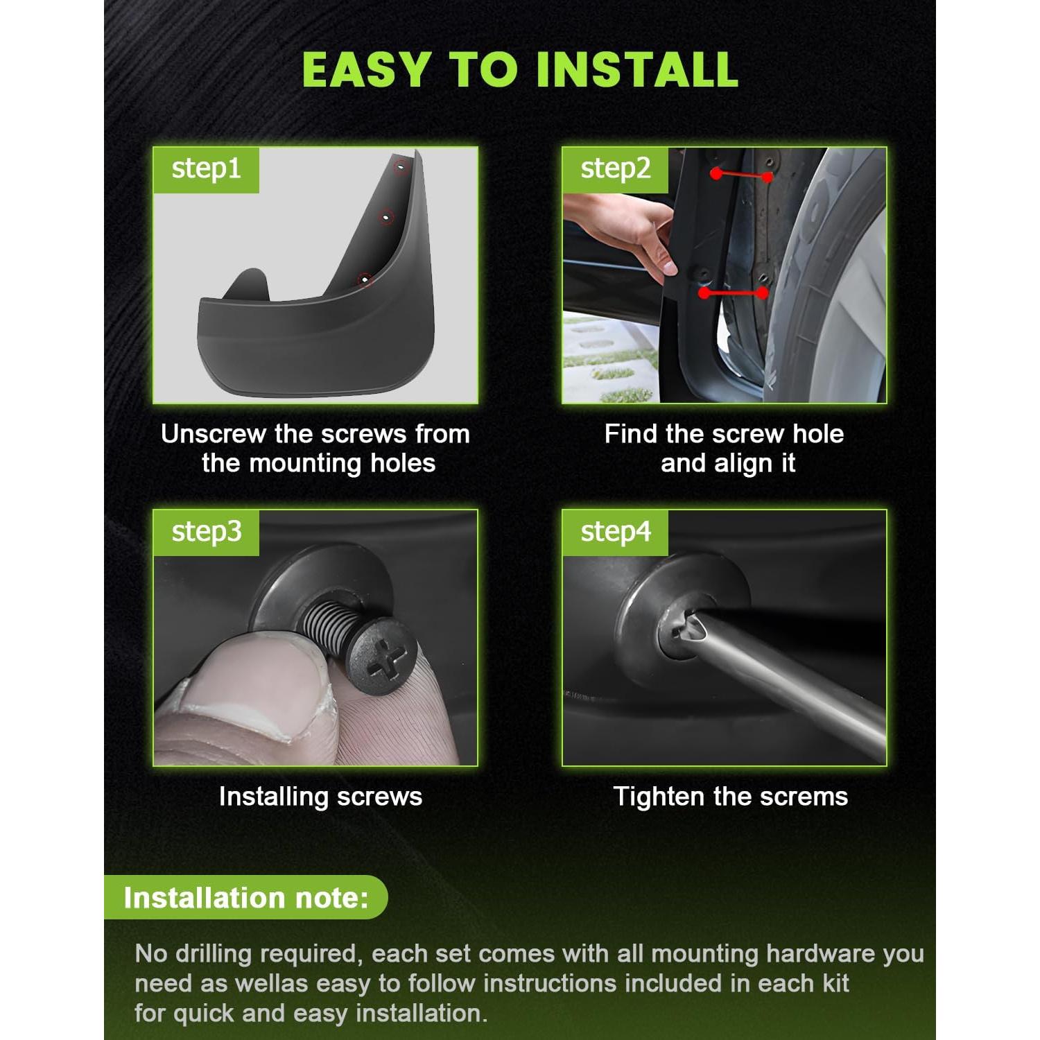 Guardabarros Universales SCITOO para Toyota Yaris 2007-2013