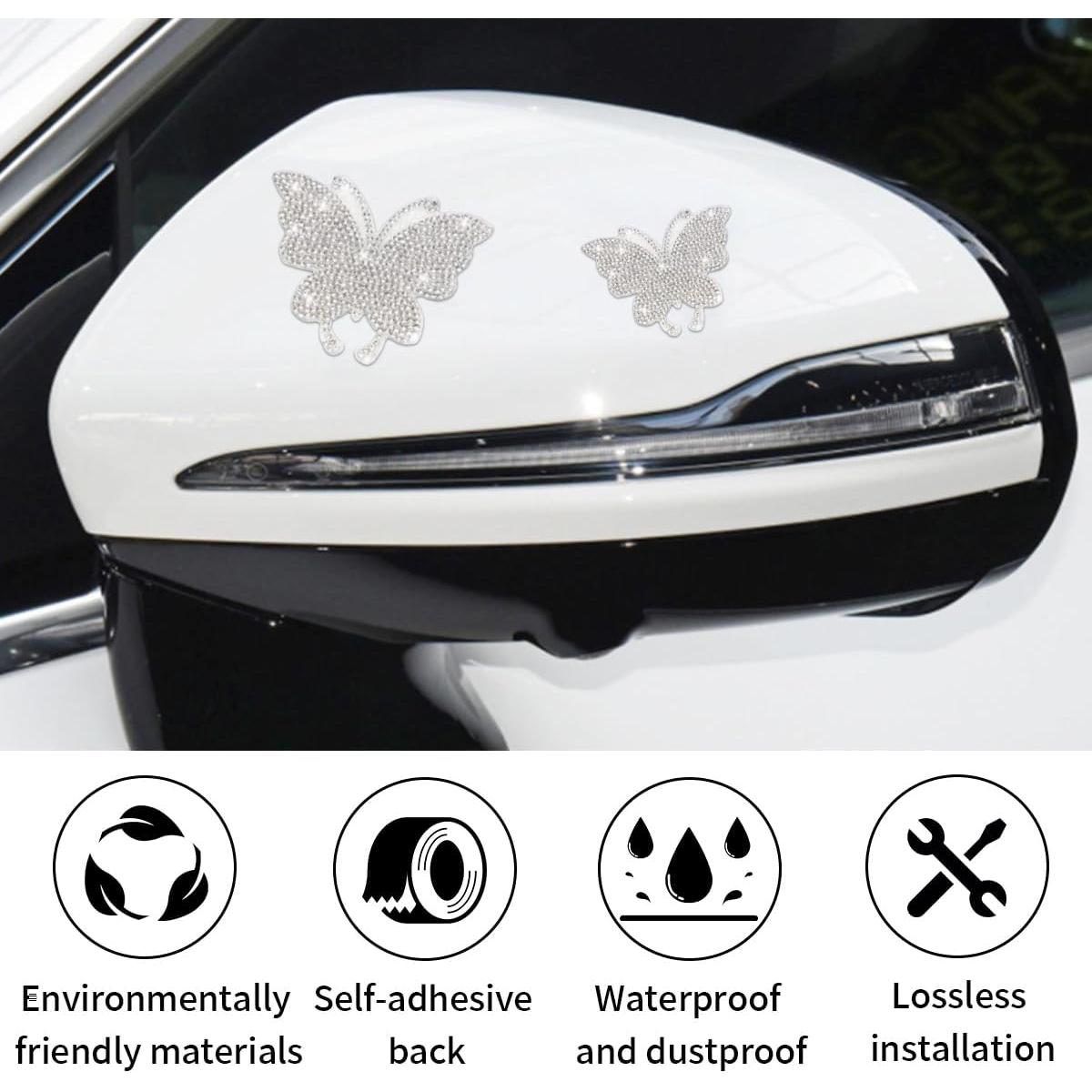 Calcomanías de Mariposa Brillante GLSOWEE 8 Piezas 5-7 cm