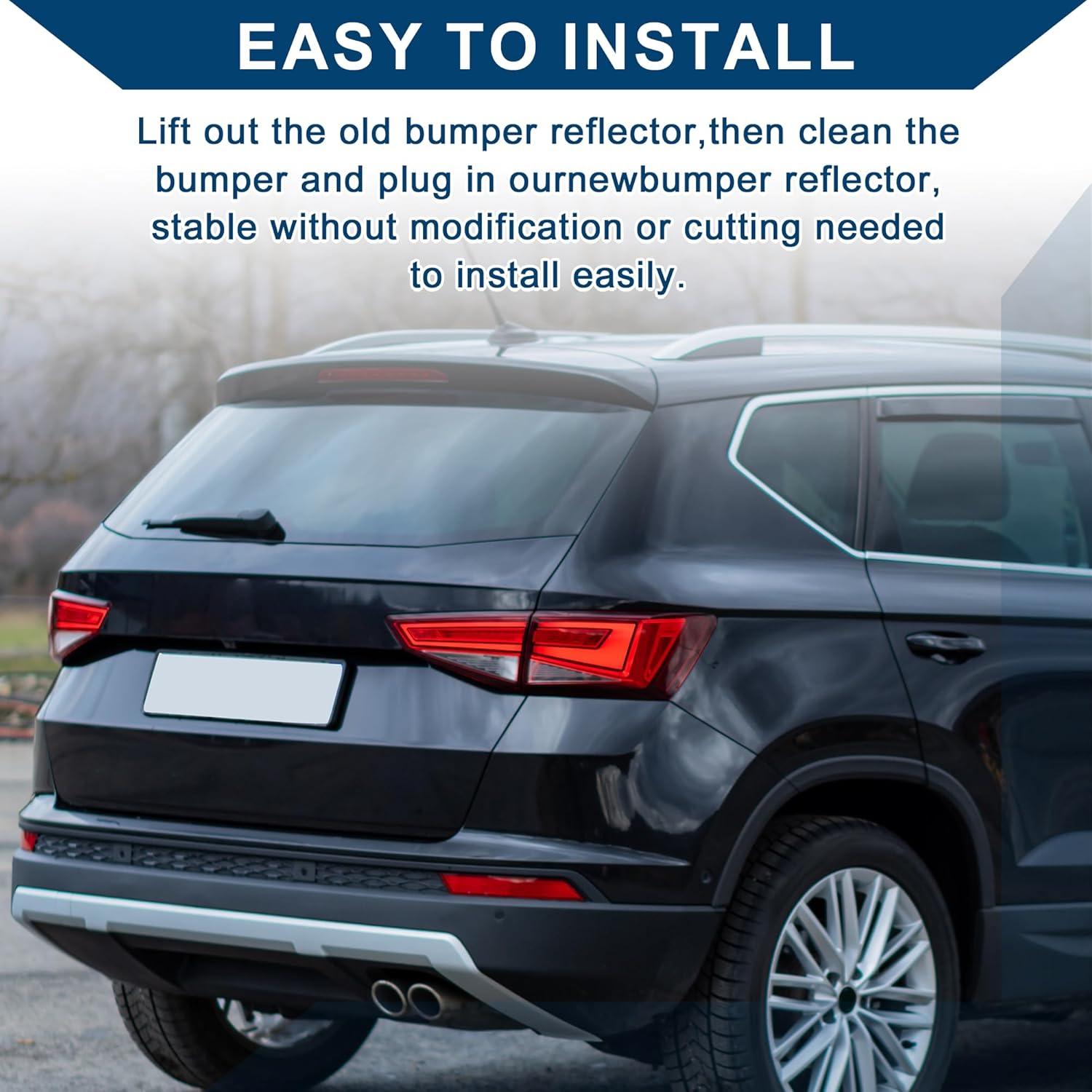 Reflector Parachoques Hihaha Toyota Yaris 2012-2014 Rojo