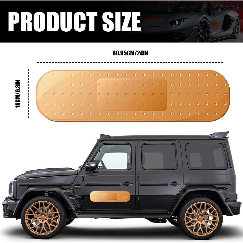 Calcomanías Bandaid para Coche RGOAANC Amarillo 2 Piezas