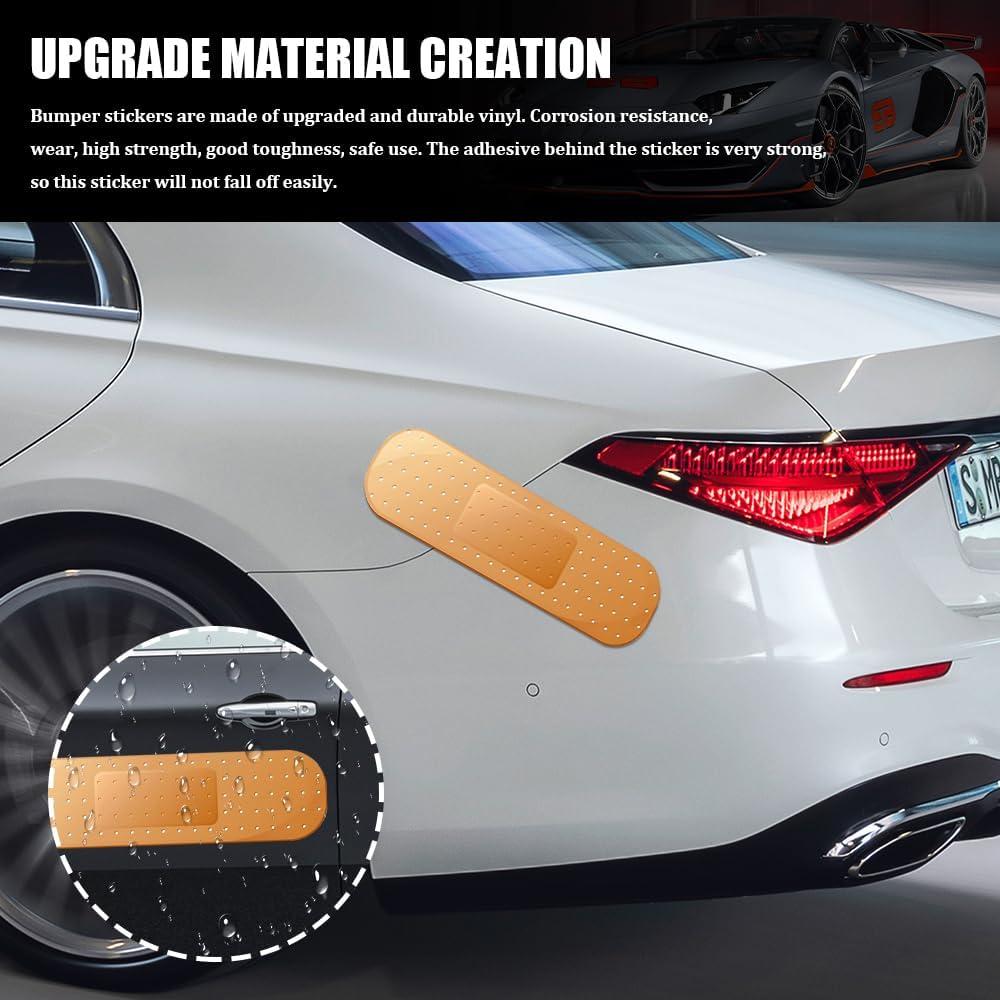 Calcomanías Bandaid para Coche RGOAANC Amarillo 2 Piezas