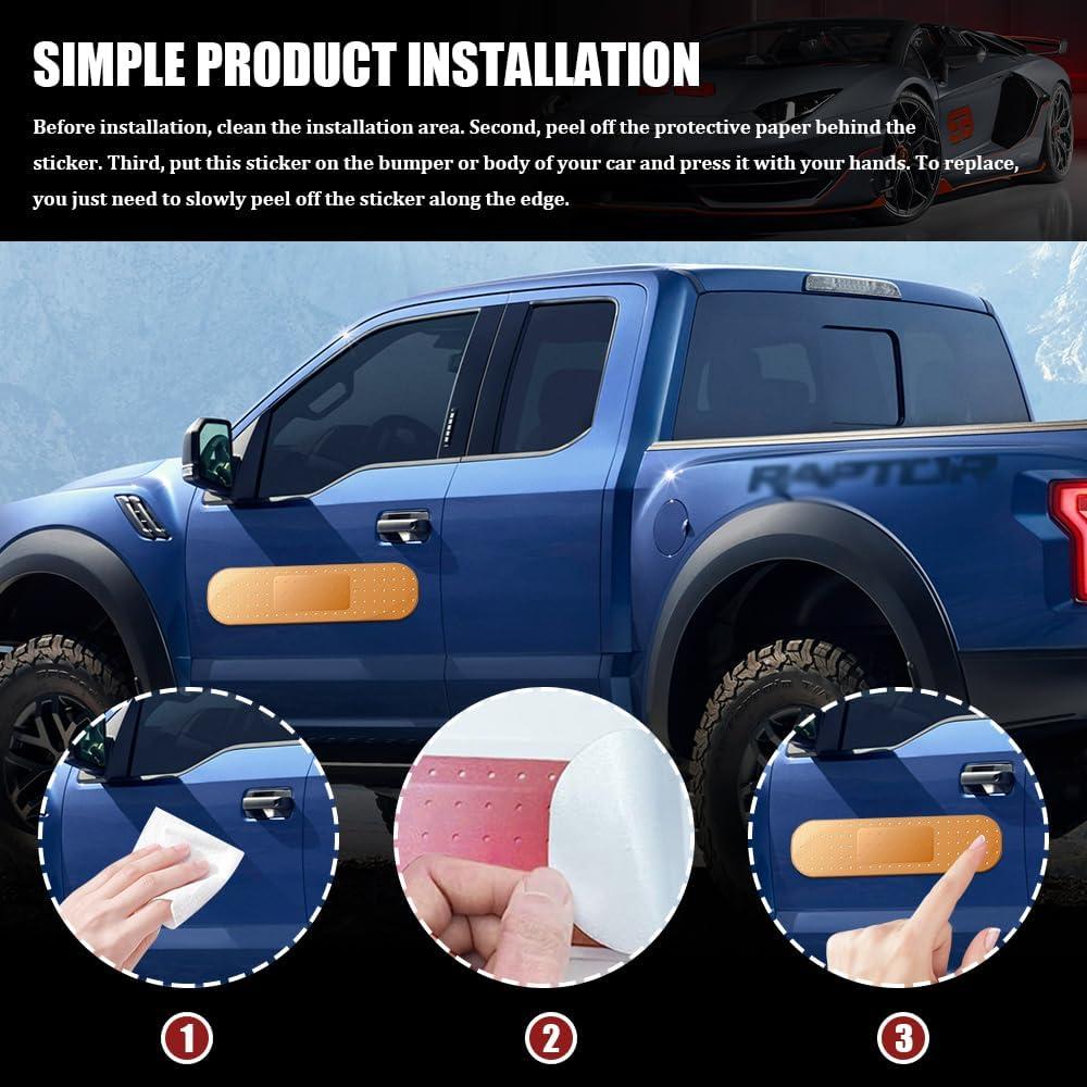 Calcomanías Bandaid para Coche RGOAANC Amarillo 2 Piezas