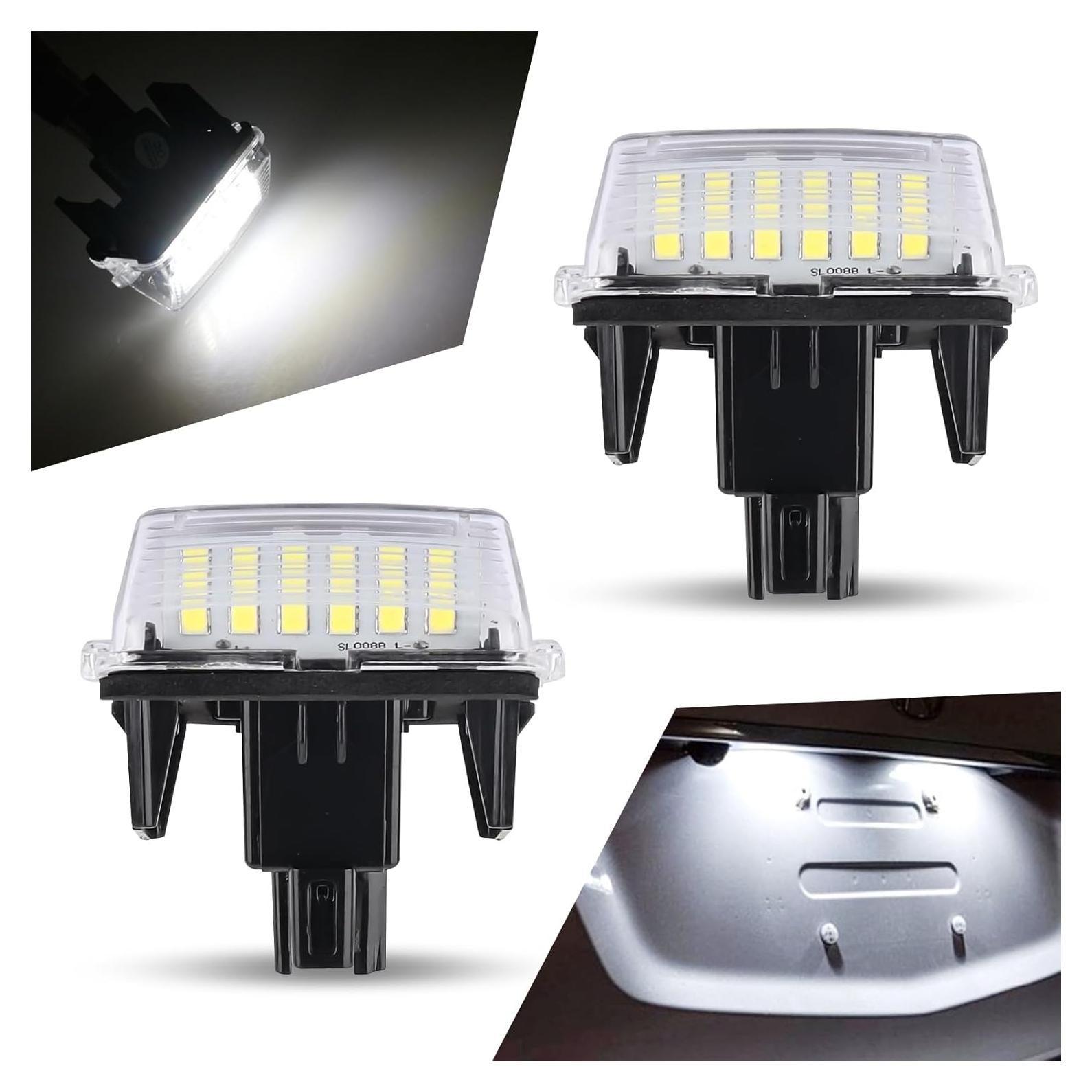 Luz de Placa de Licencia LED Sephile 6500K 2 Pcs Compatible Camry Yaris