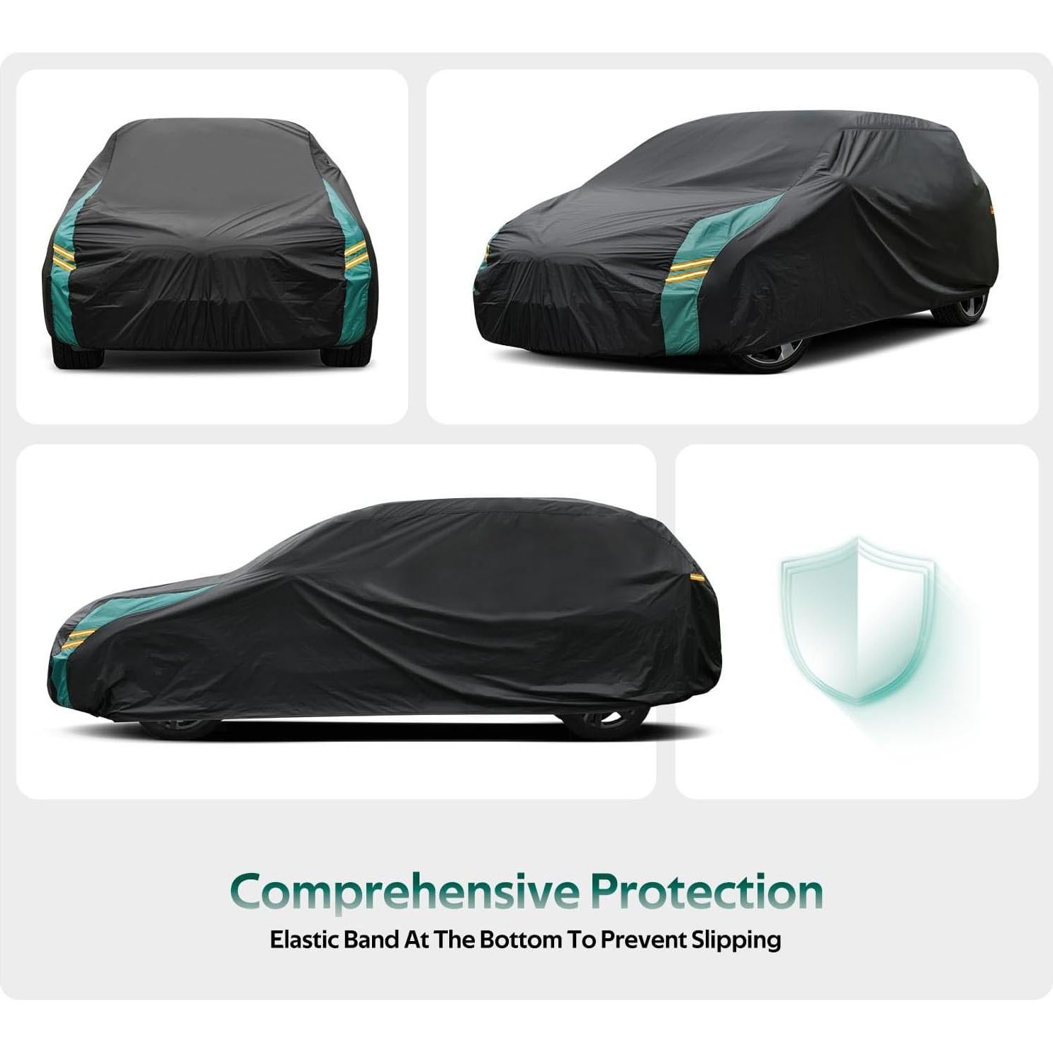 Funda para coche Molebt hatchback impermeable 143-163 cm