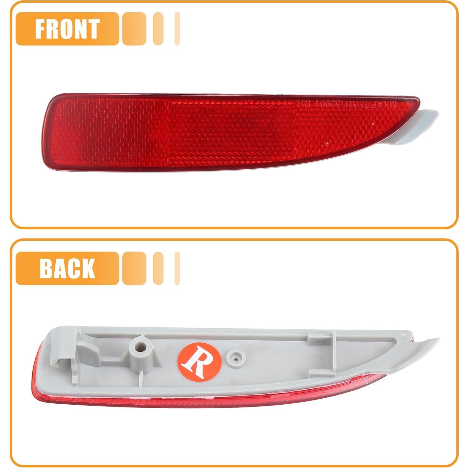 Reflector Trasero Toyota Yaris 2017-2020 X AUTOHAUX Rojo