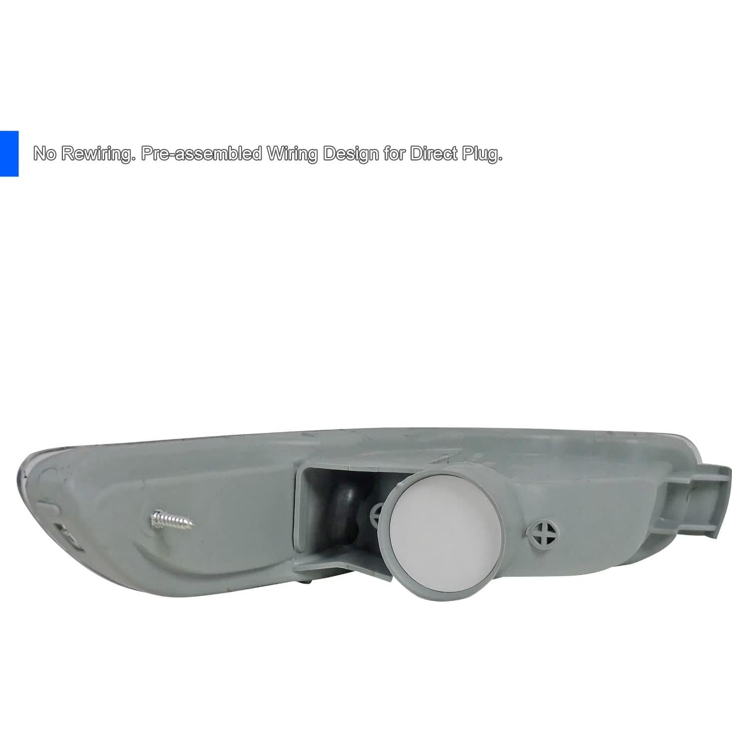 Espejo D Sintonización Carcasa Cromada Lente Claro Toyota Corolla 1993-1997