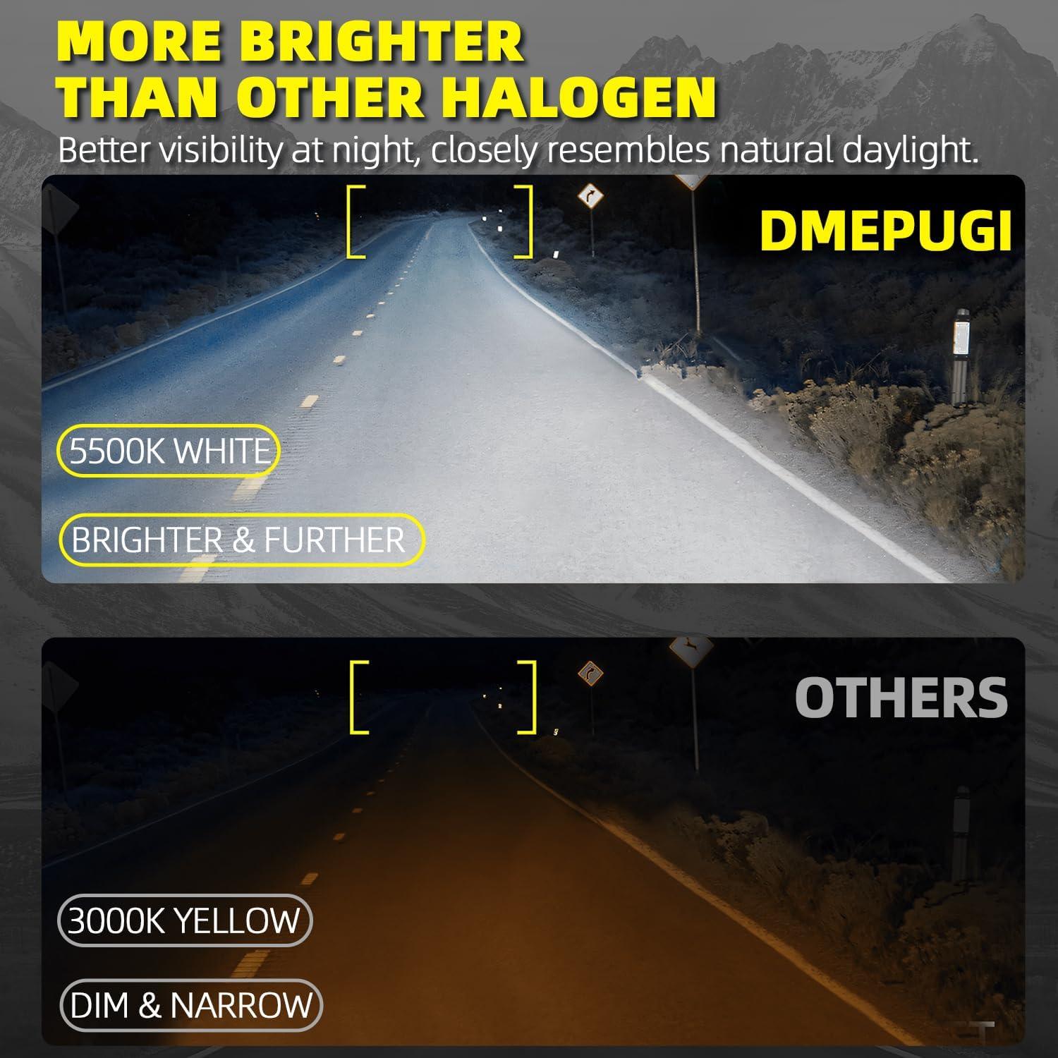 Bombillas Halógenas DMEPUGI 9005 9006 para Toyota Corolla