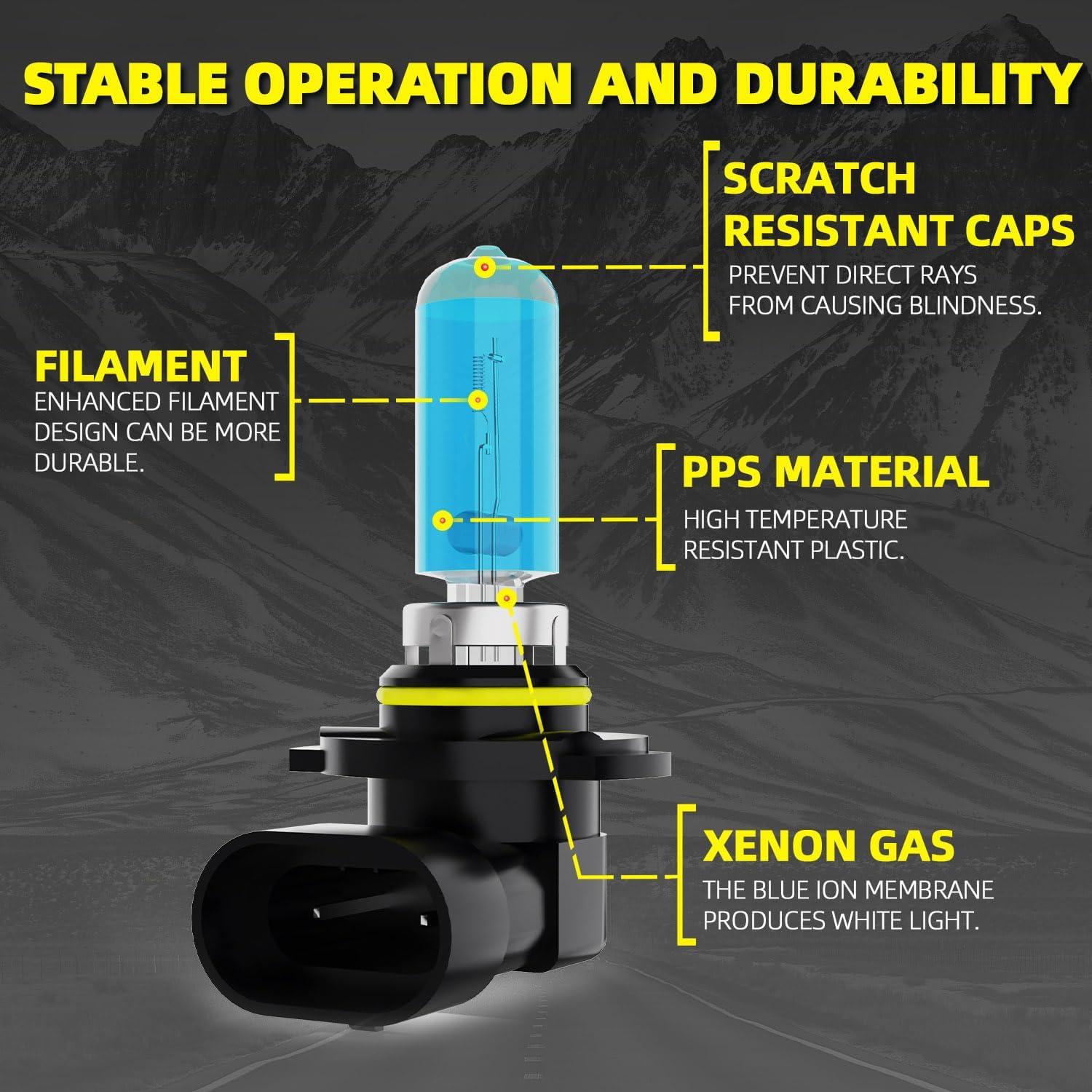 Bombillas Halógenas DMEPUGI 9005 9006 para Toyota Corolla