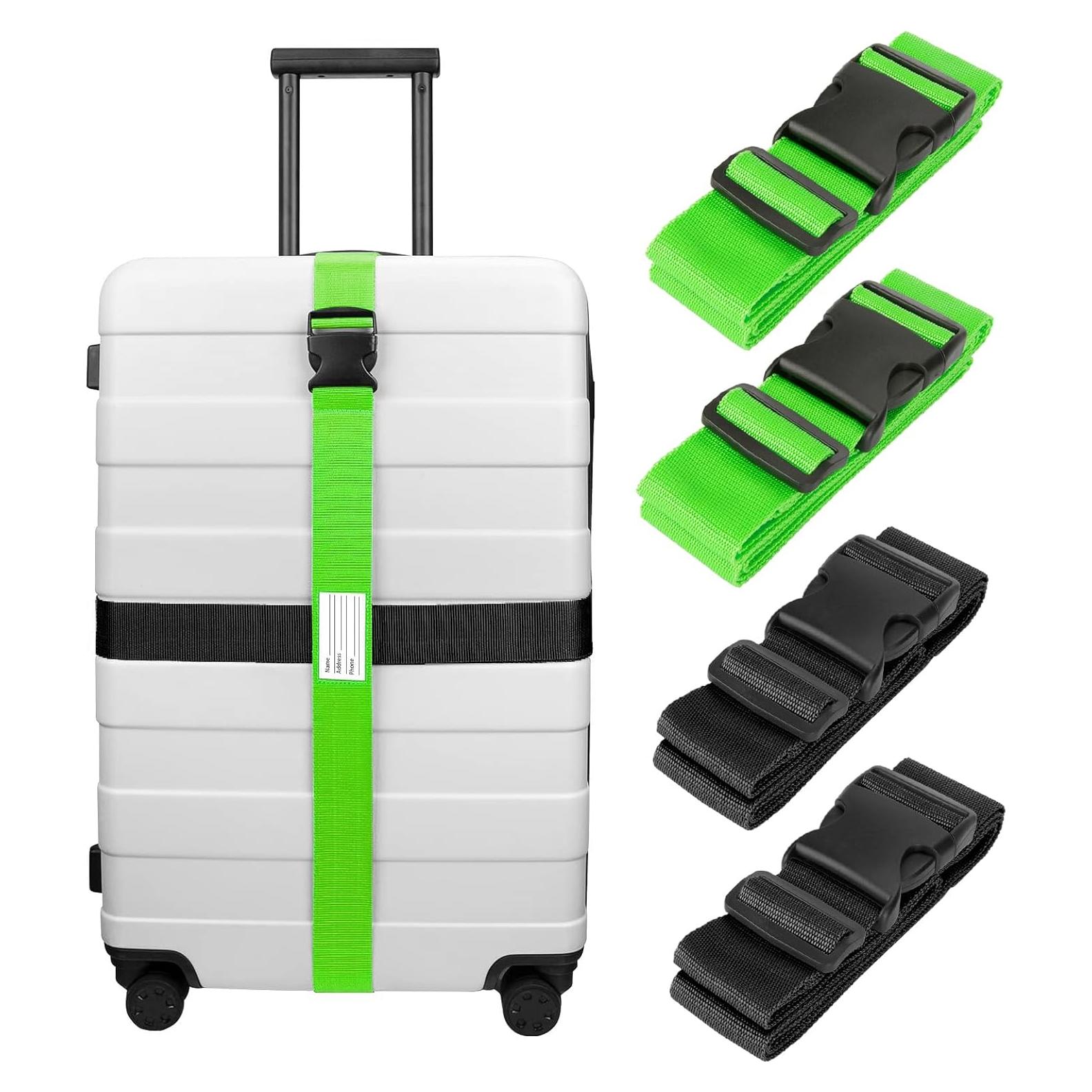 Correas de Equipaje Luxebell 4 Piezas 1.20-2.00m Alta Resistencia