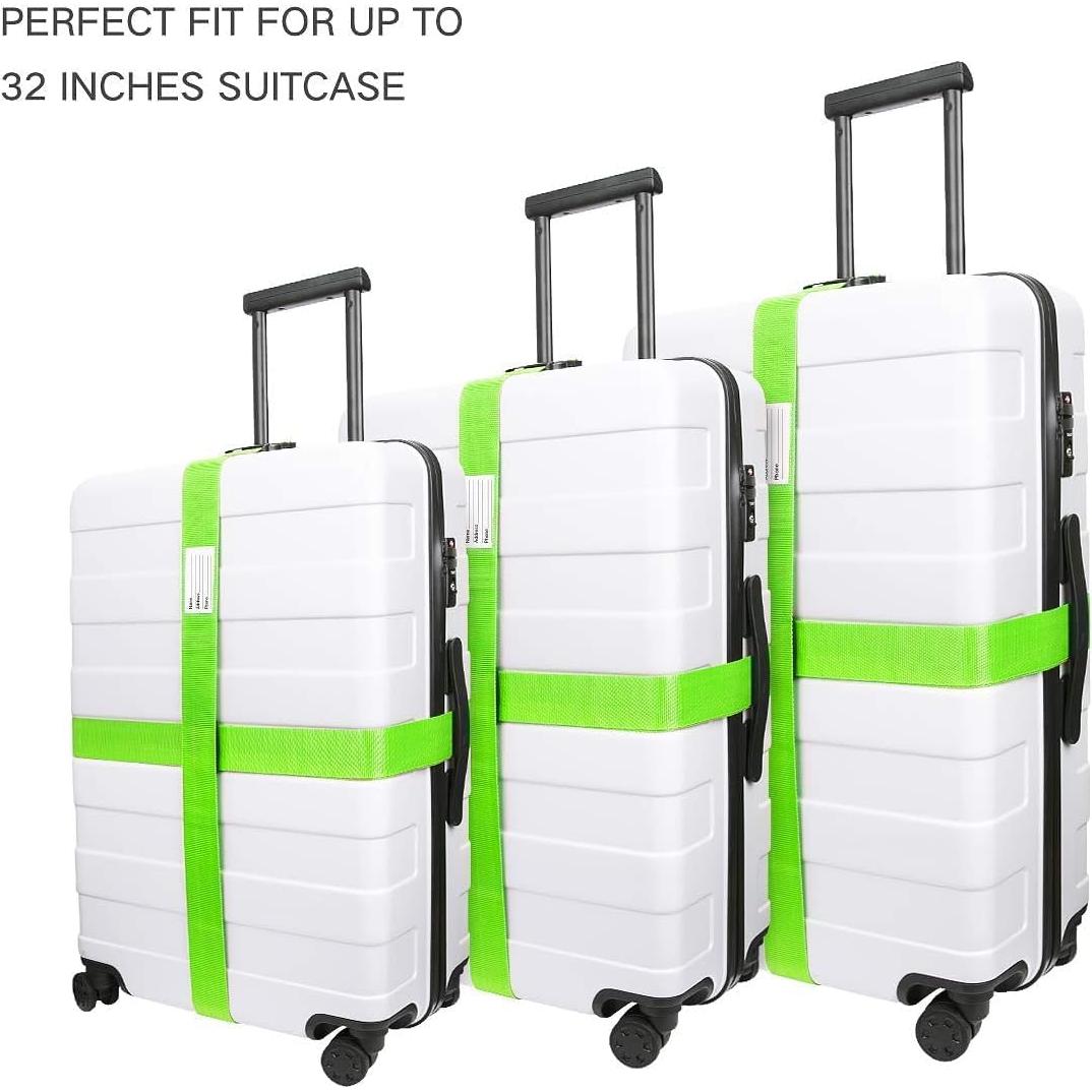 Correas de Equipaje Luxebell 4 Piezas 1.20-2.00m Alta Resistencia