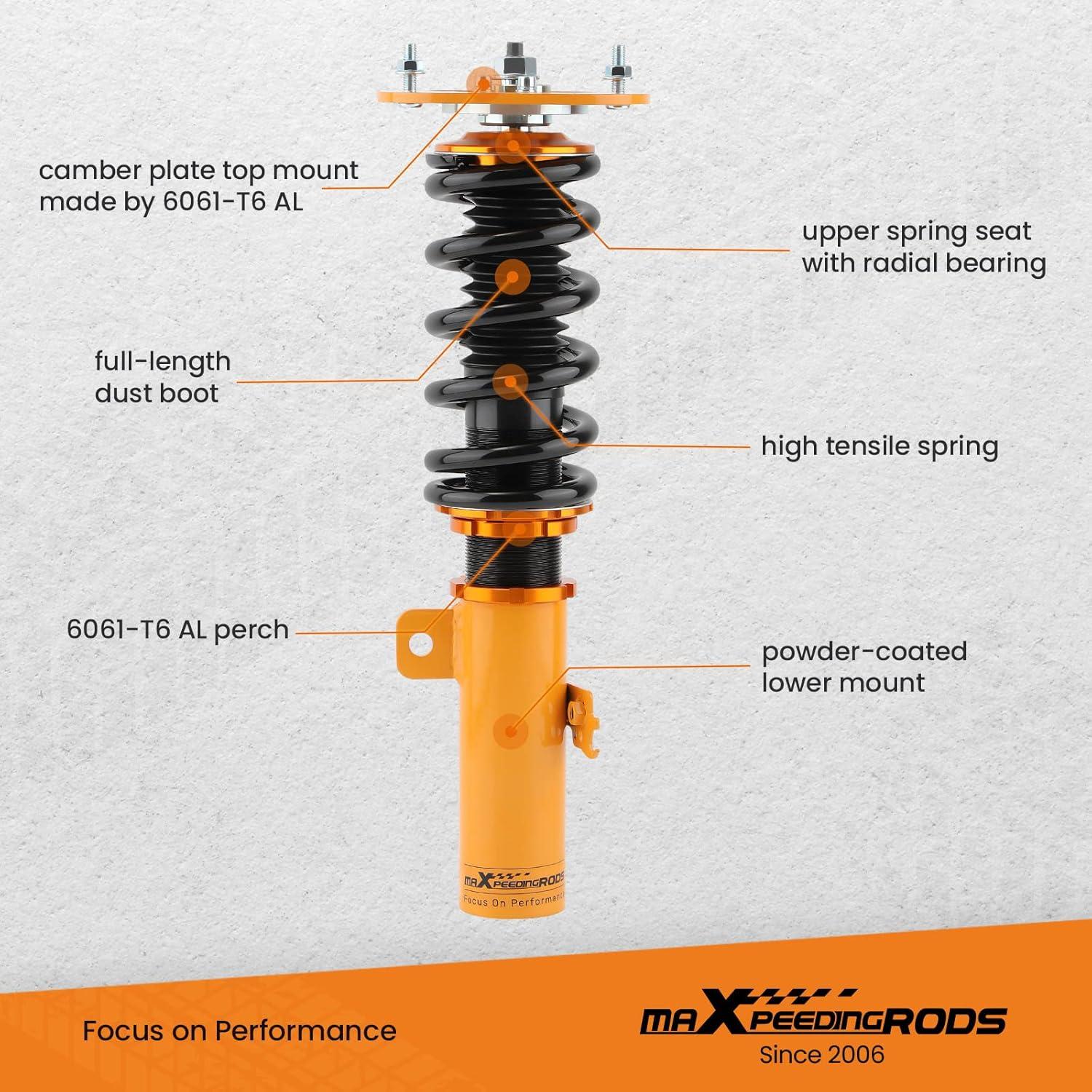 Coilovers maXpeedingrods para Toyota Corolla 2009-2019, Ajustables
