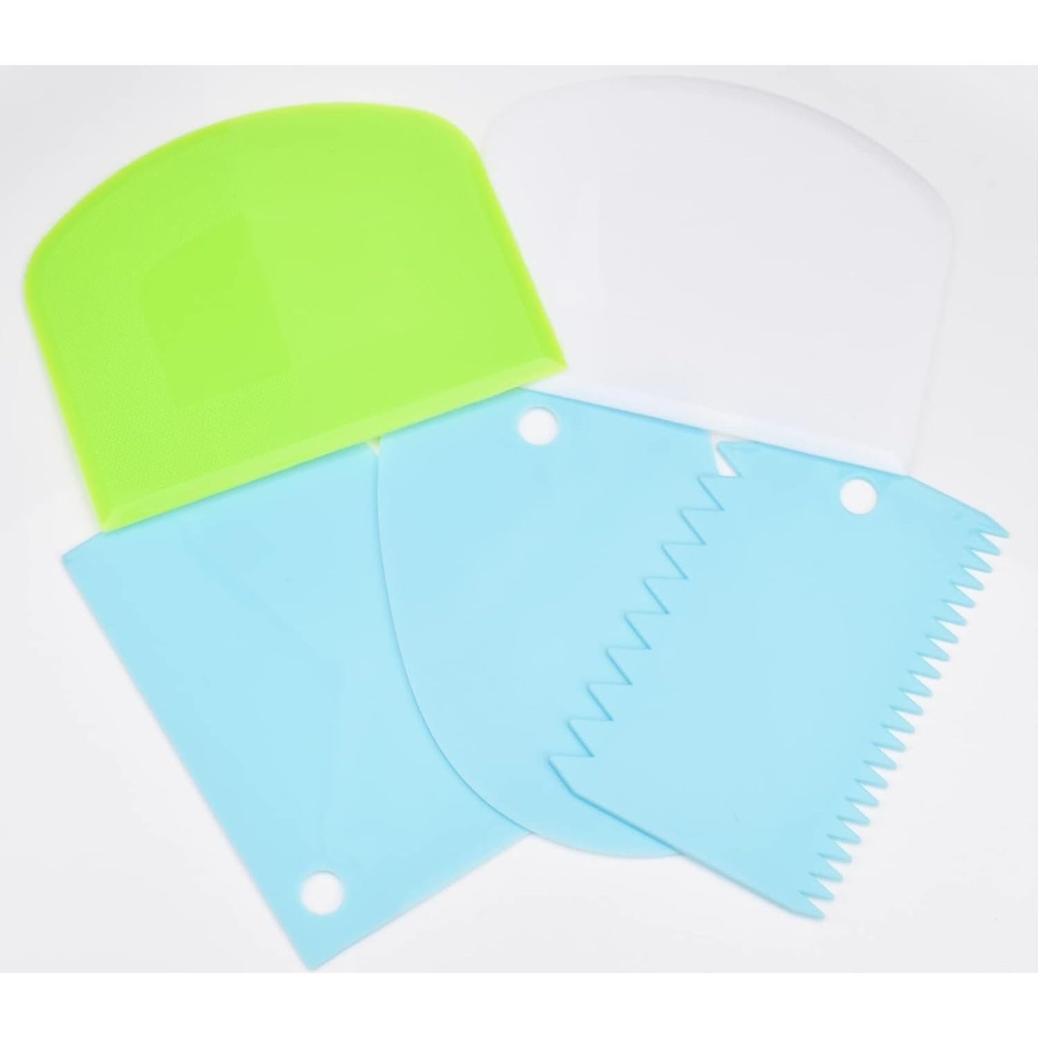 Conjunto de Raspadores de Cocina Jzszera 5 Piezas Plástico Flexible