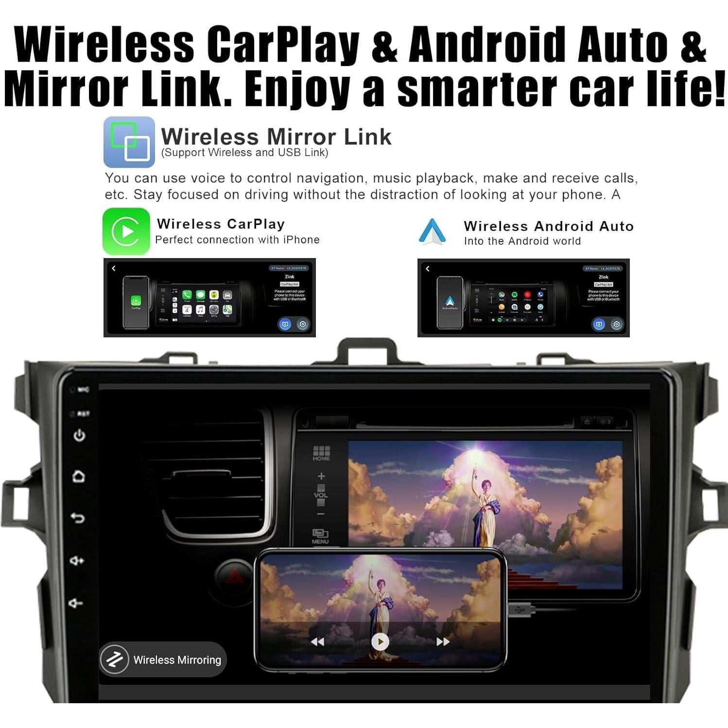 Estéreo de Coche Nunoo para Toyota Corolla 2009-2013 9"