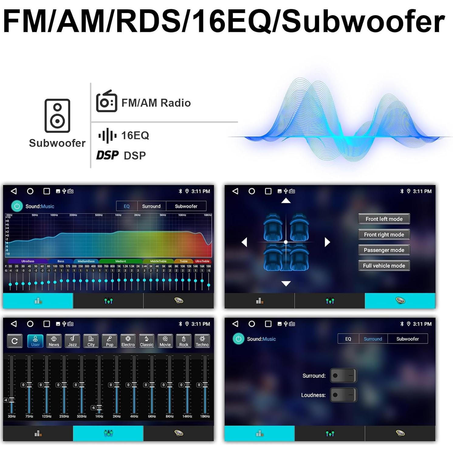 Estéreo de Coche Nunoo para Toyota Corolla 2009-2013 9"