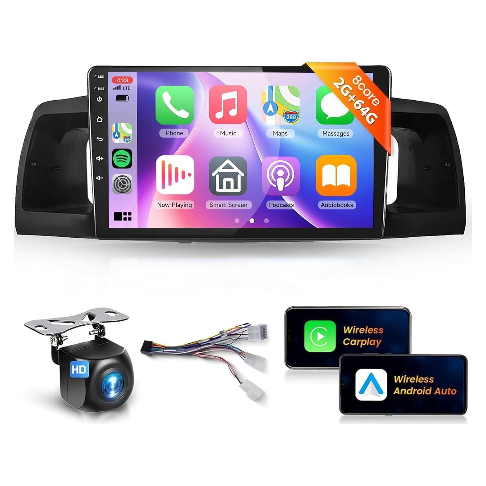 Estéreo de Coche Podofo para Toyota Corolla 2005-2012 9"