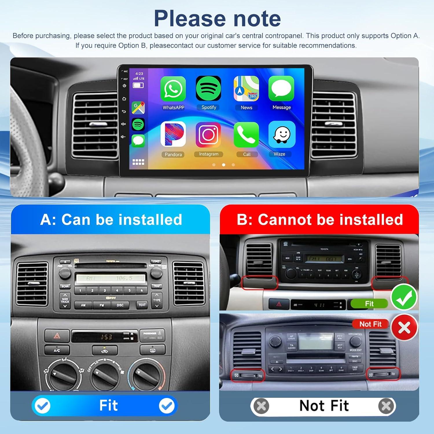 Estéreo de Coche METEESER para Toyota Corolla 2007-2012 9"