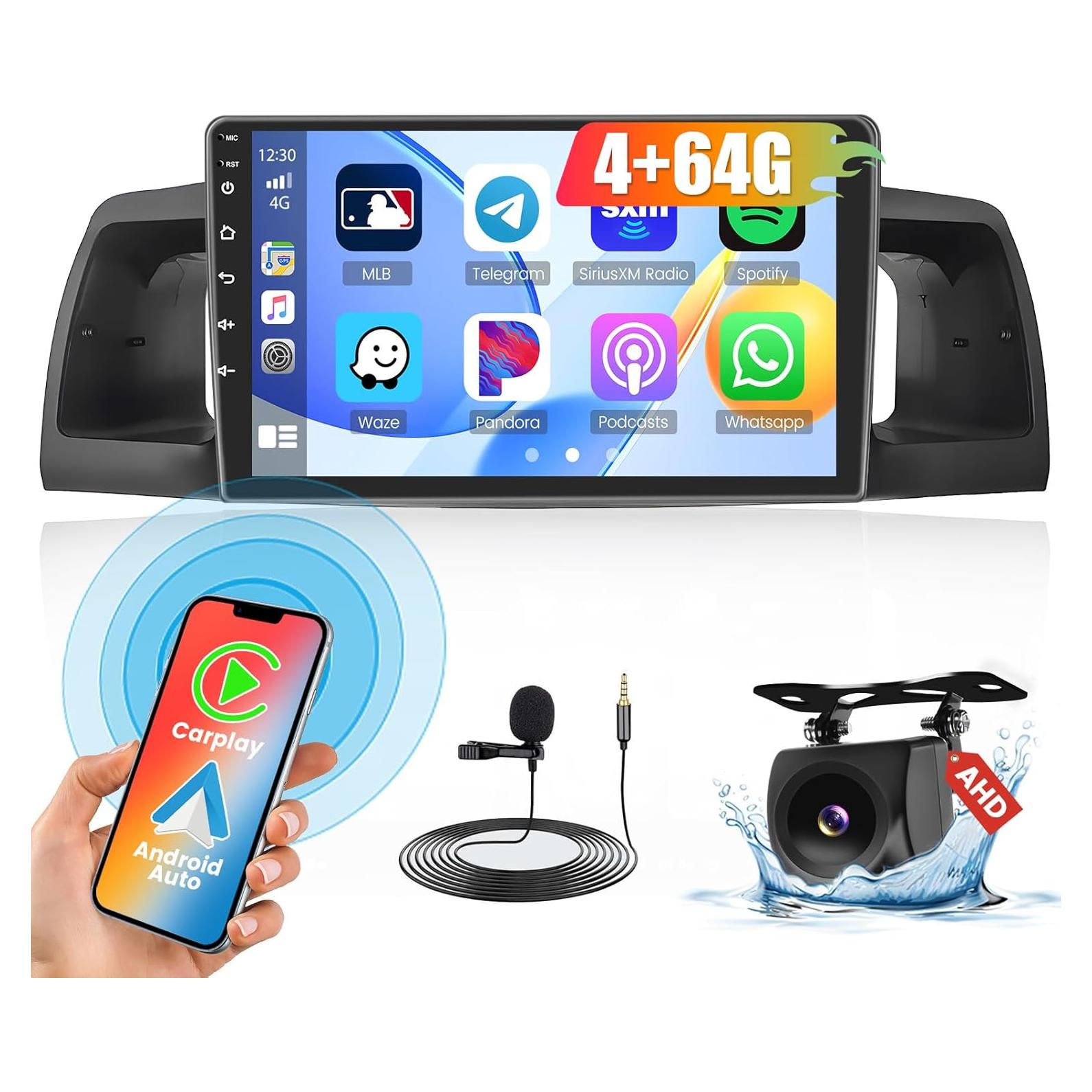 Estéreo de Coche Hikity 9" Android 13 4+64GB Toyota Corolla EX