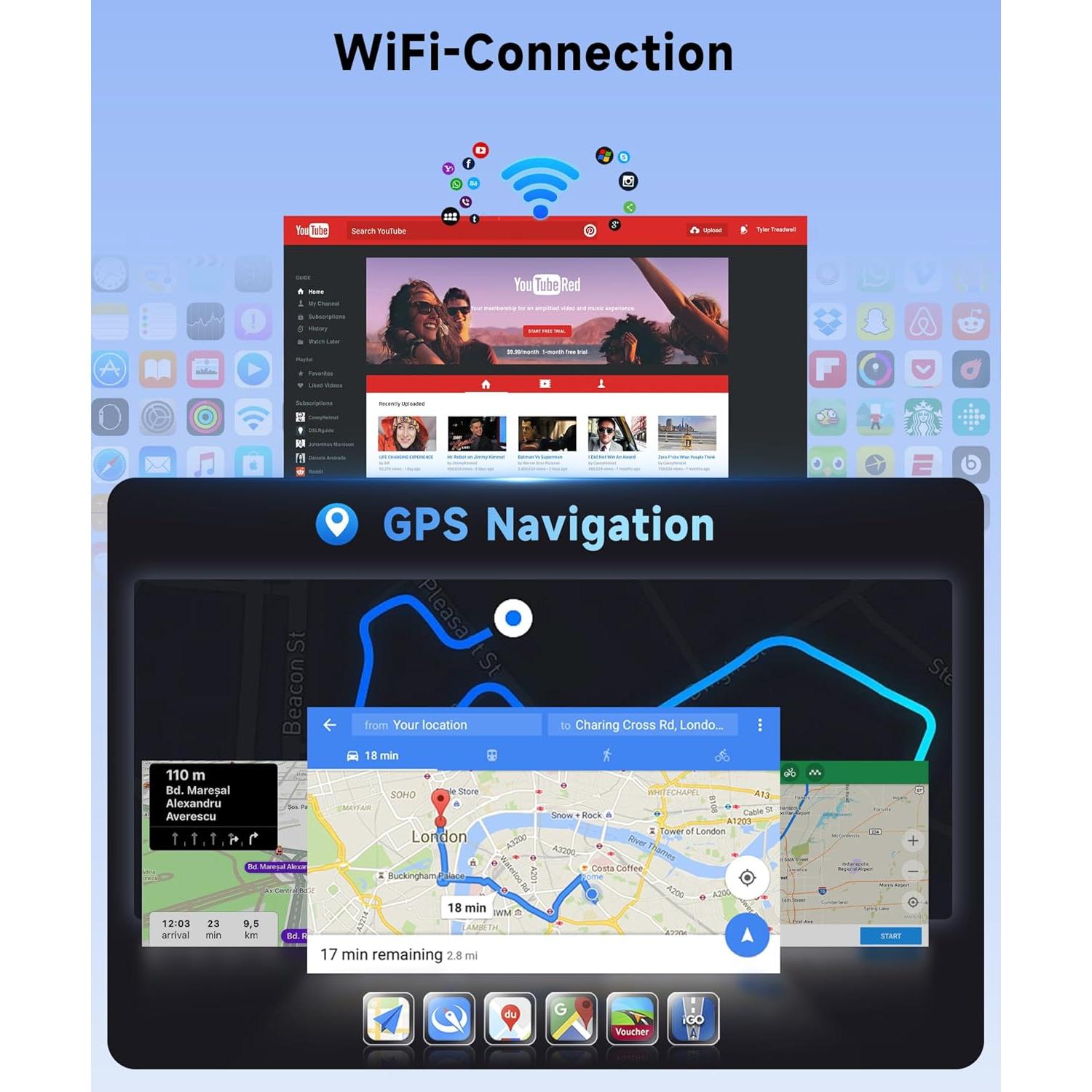 Estéreo de Coche Rimoody 8Core 4G+64G para Toyota Corolla 2007-2012