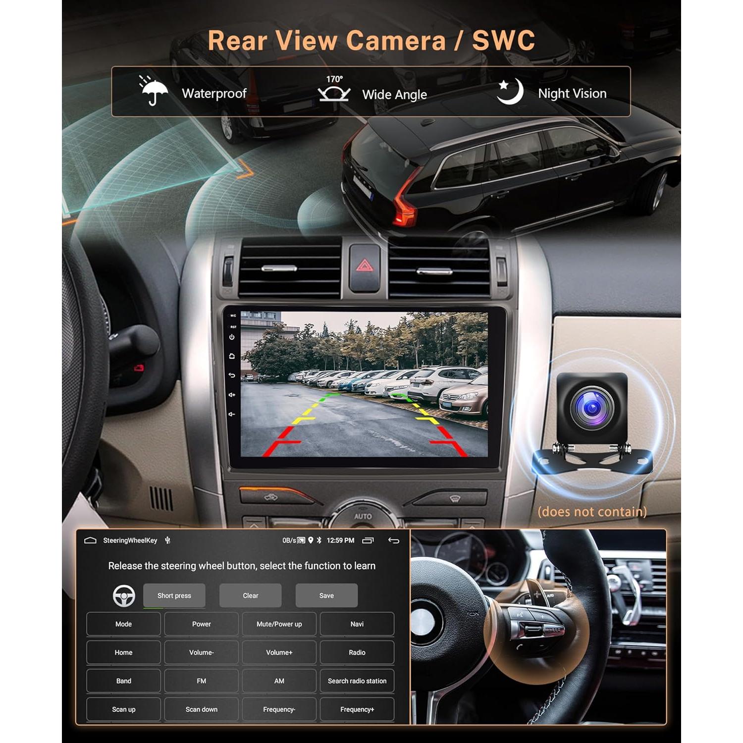 Estéreo de Coche Rimoody 9" Android 6G+128G para Corolla 2009-2013