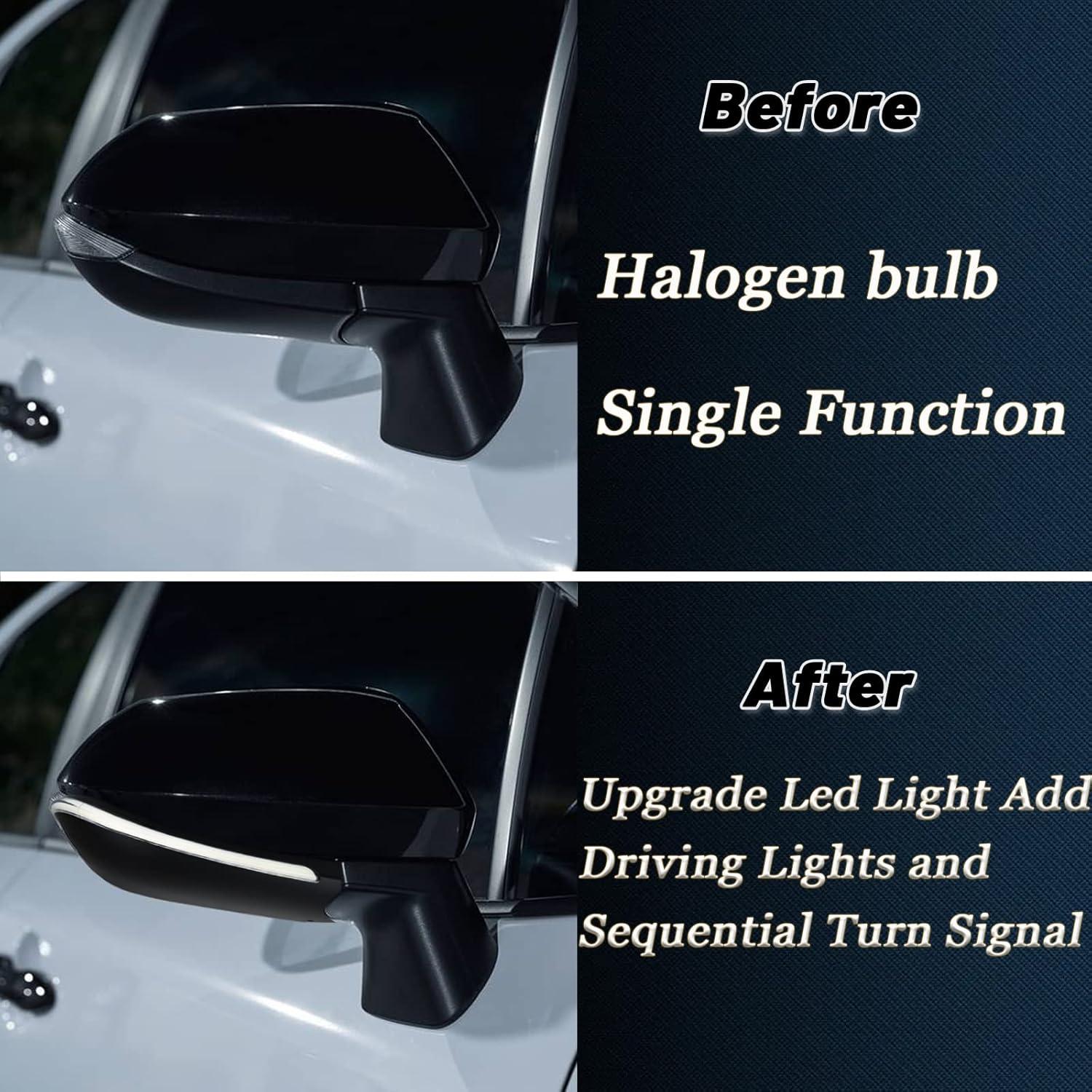 Espejo Retrovisor Lateral LED Dinámico GEEGEETOP Toyota Corolla 2019-2022