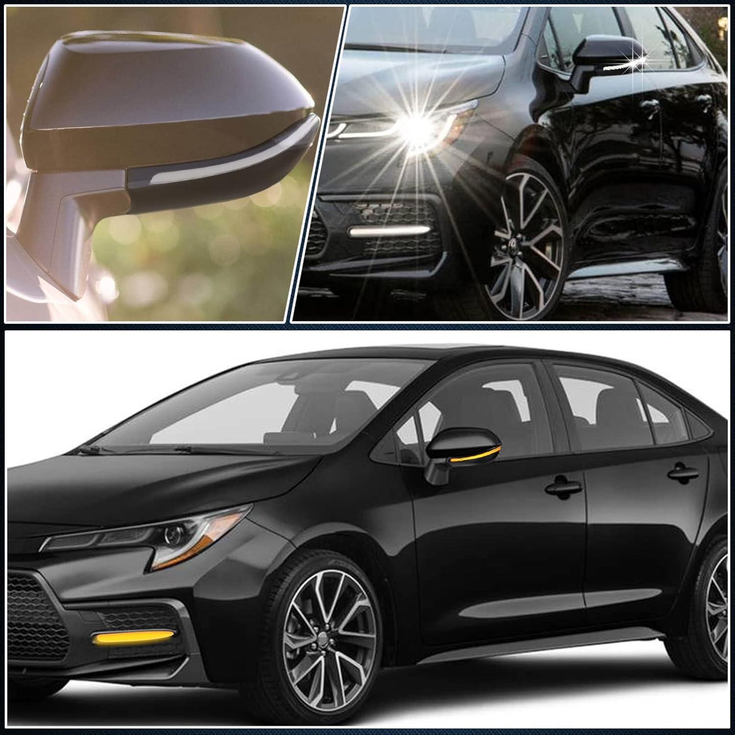 Espejo Retrovisor Lateral LED Dinámico GEEGEETOP Toyota Corolla 2019-2022